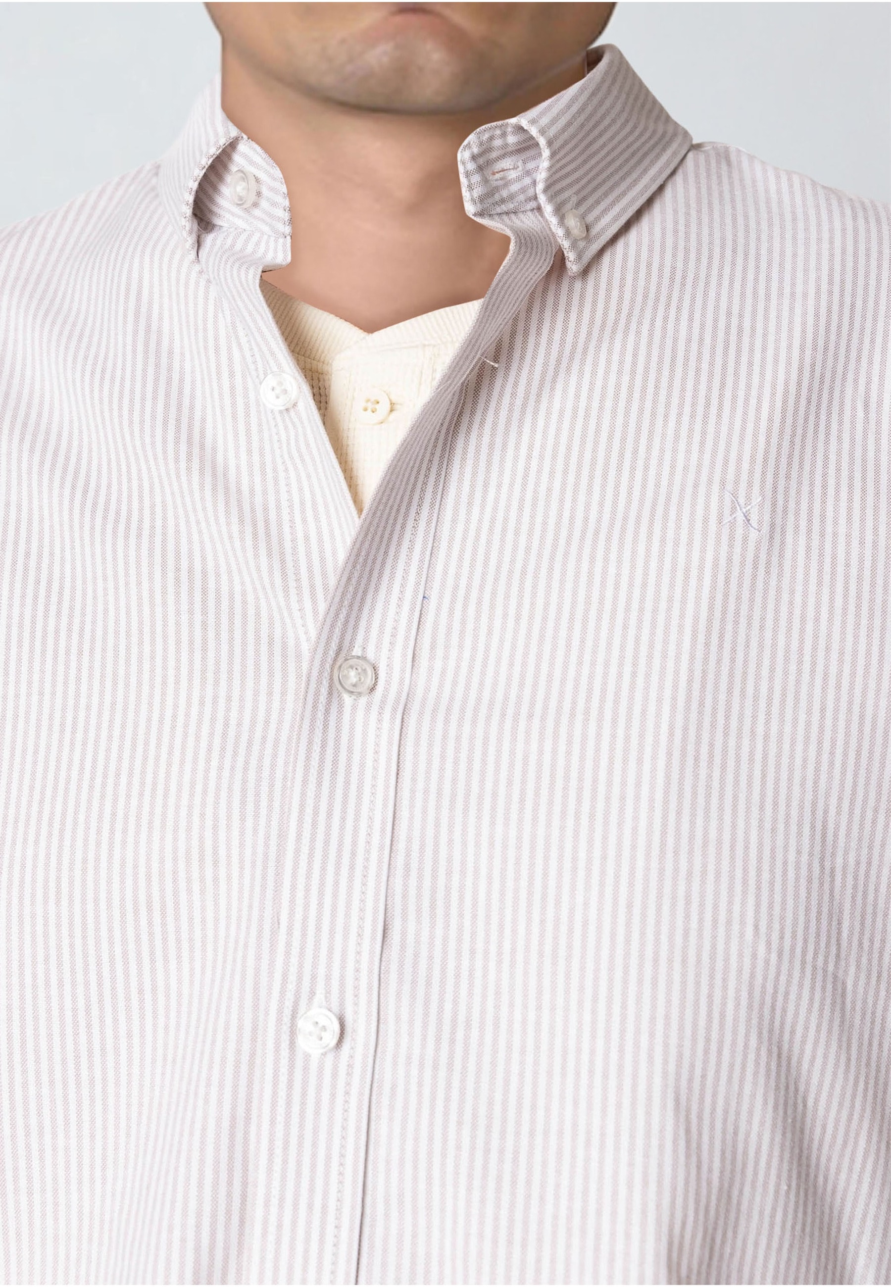 Clean Cut Copenhagen Langarmhemd »Clean Cut Copenhagen Oxford Stretch Stripe L/S« 1