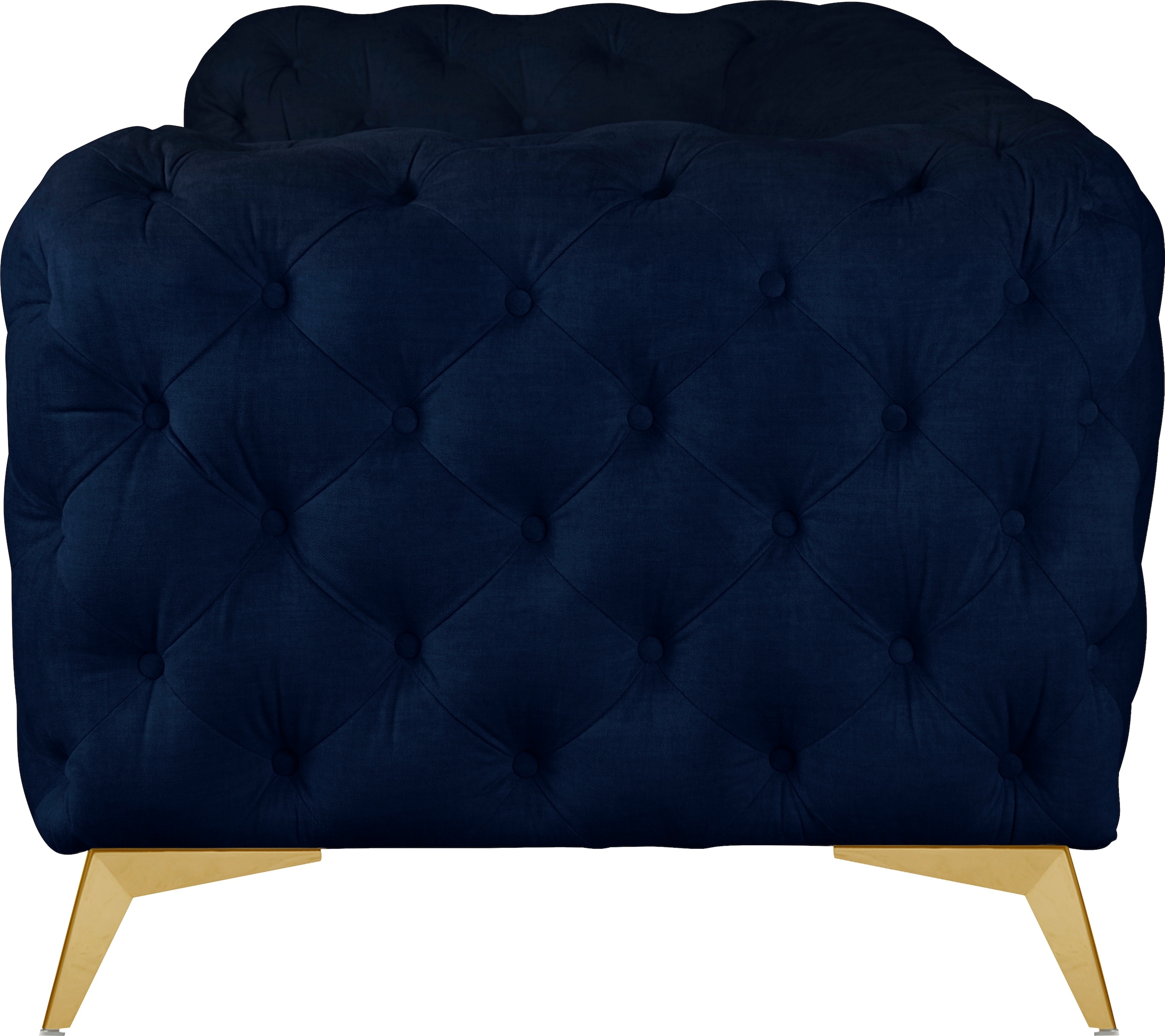 Leonique Chesterfield-Sofa »Glynis«, aufwändige Knopfheftung, moderne Chesterfield Optik, Fußfarbe wählbar
