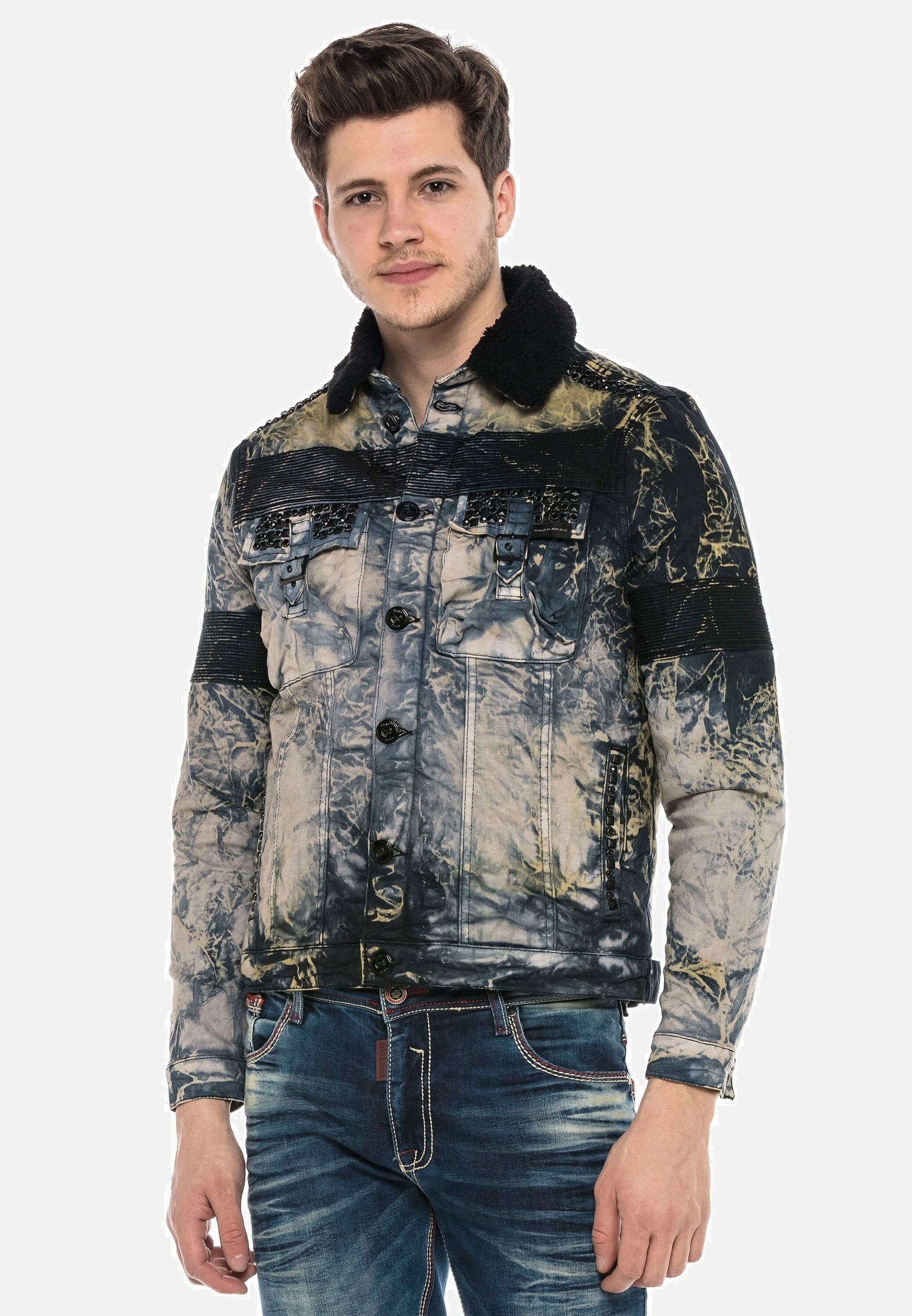 Jeansjacke »Jacke«, ohne Kapuze, mit Hemdkragen, CJ245