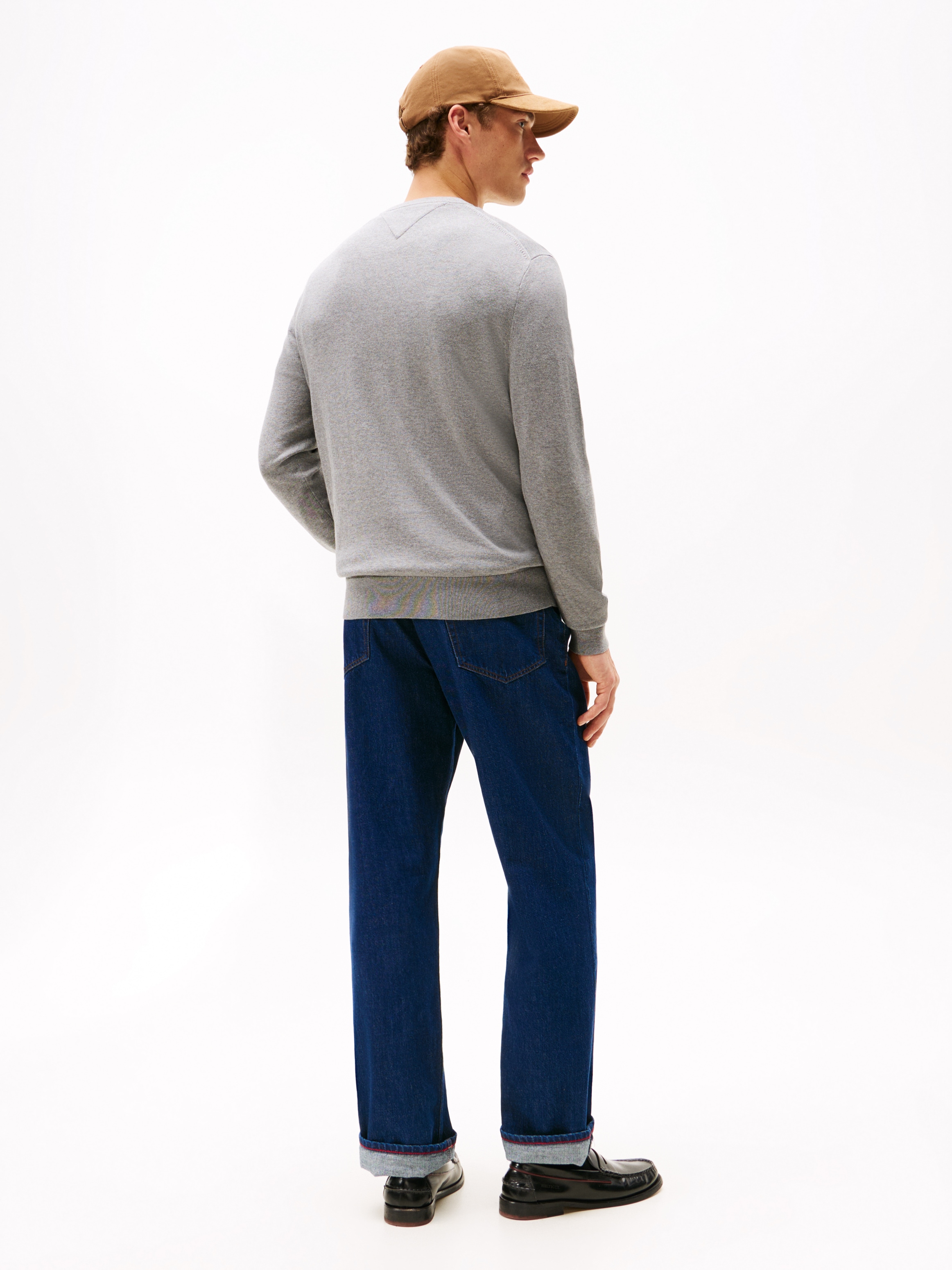 Tommy Hilfiger Strickpullover »ESSENTIAL COTTON V NECK«