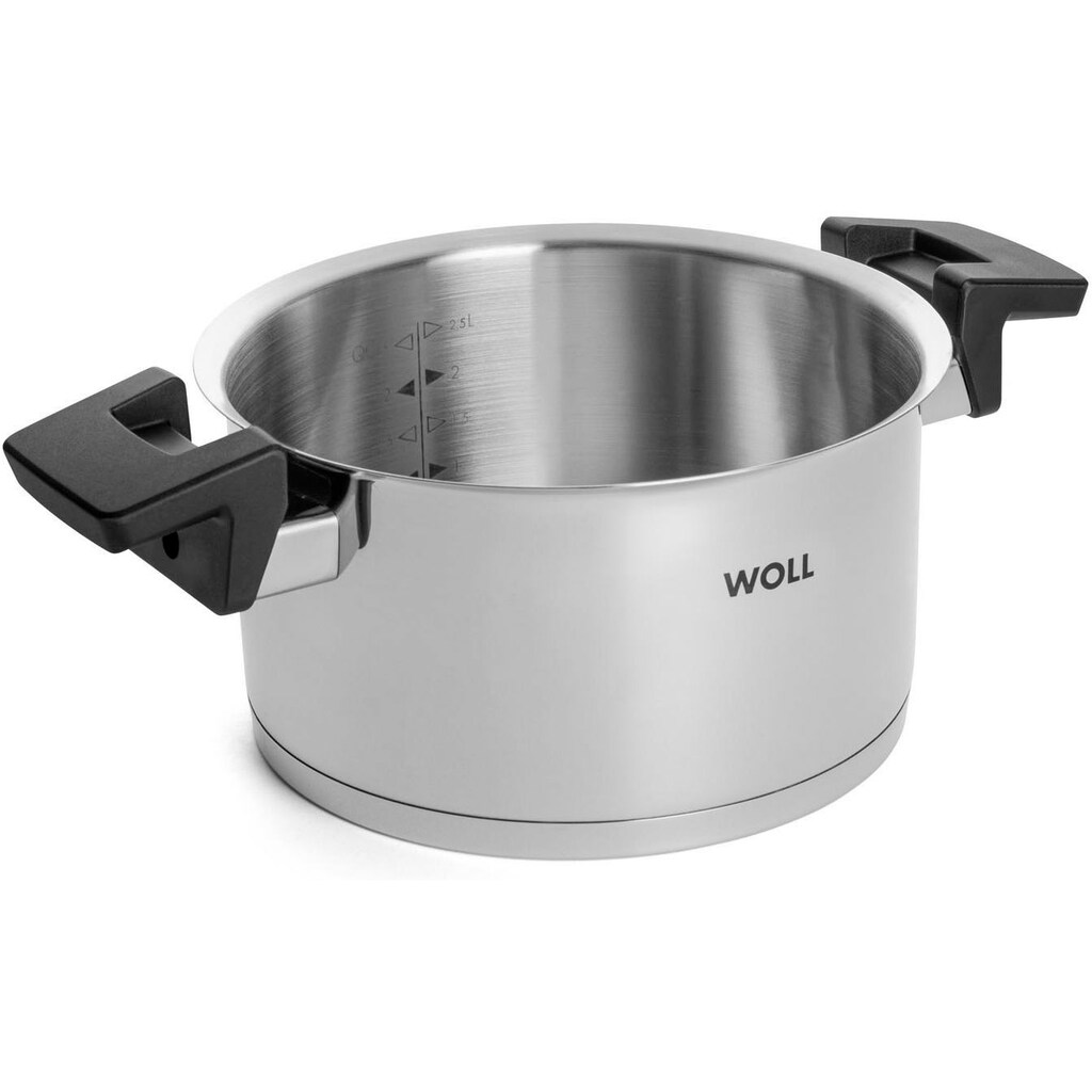 WOLL Topf-Set »Concept«, Edelstahl 18/10, (Set, 8 tlg., 1 Stieltopf 18 cm, je 1 Kochtopf 20/24 cm, 1 Bratentopf 28 cm), für Induktion