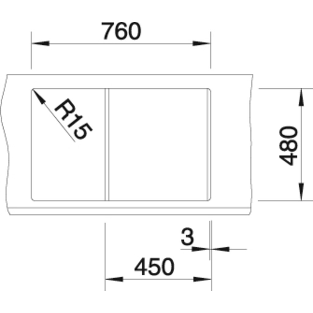 Blanco Granitspüle »METRA 45 S«