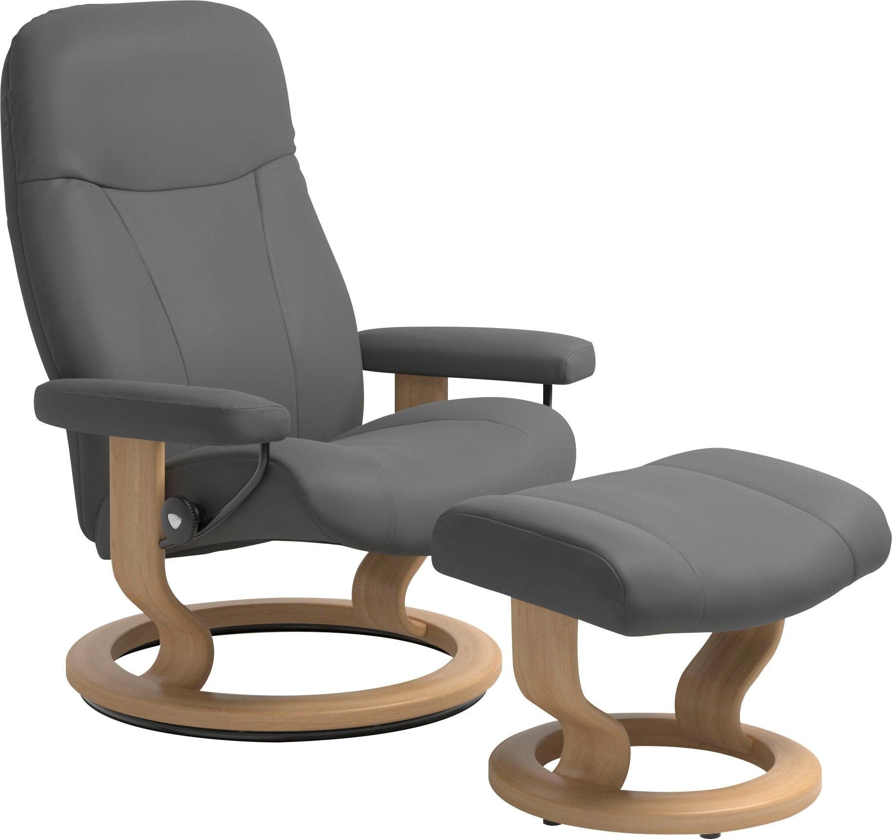 Hocker Stressless® Classic mit Base, BAUR Gestell bestellen | Eichefarben »Garda«,