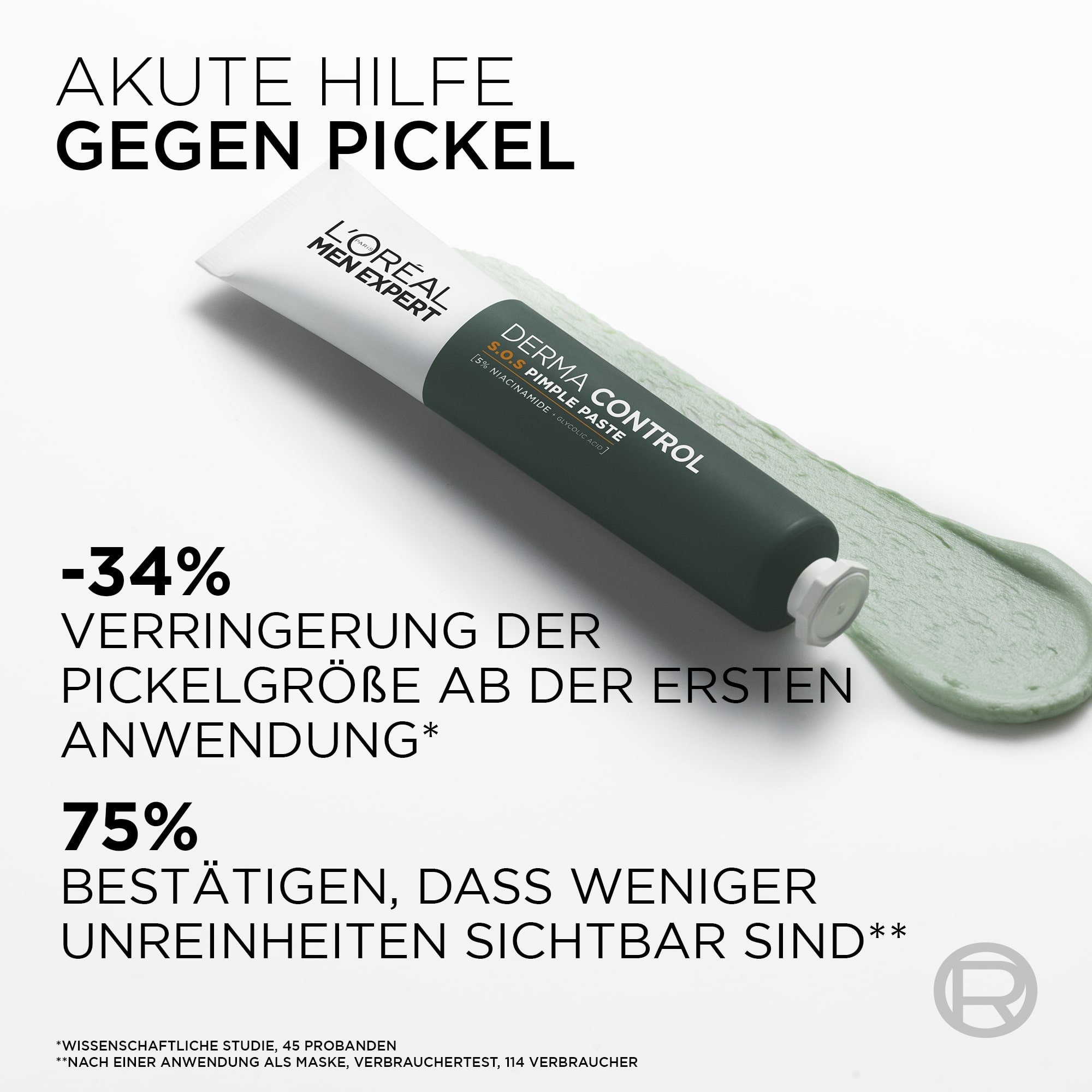 L'ORÉAL PARIS MEN EXPERT Pflegestift »L'Oréal Men Expert Derma Control S.O.S. 2in1 Anti-Pickel Paste«