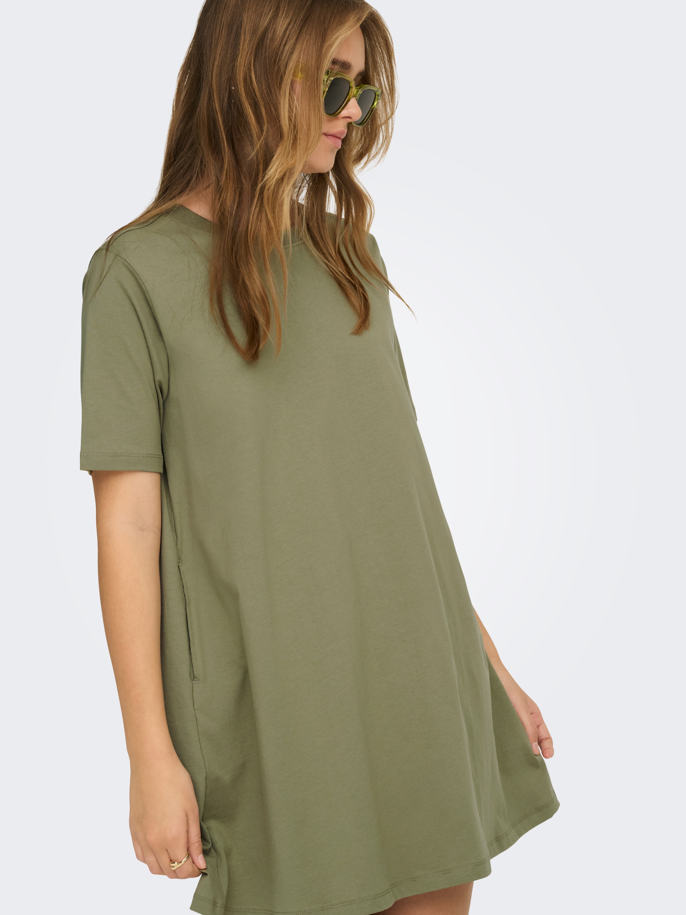 ONLY Minikleid "ONLMARA S/S POCKET DRESS JRS NOOS" Baumwolle, oversize, Run günstig online kaufen