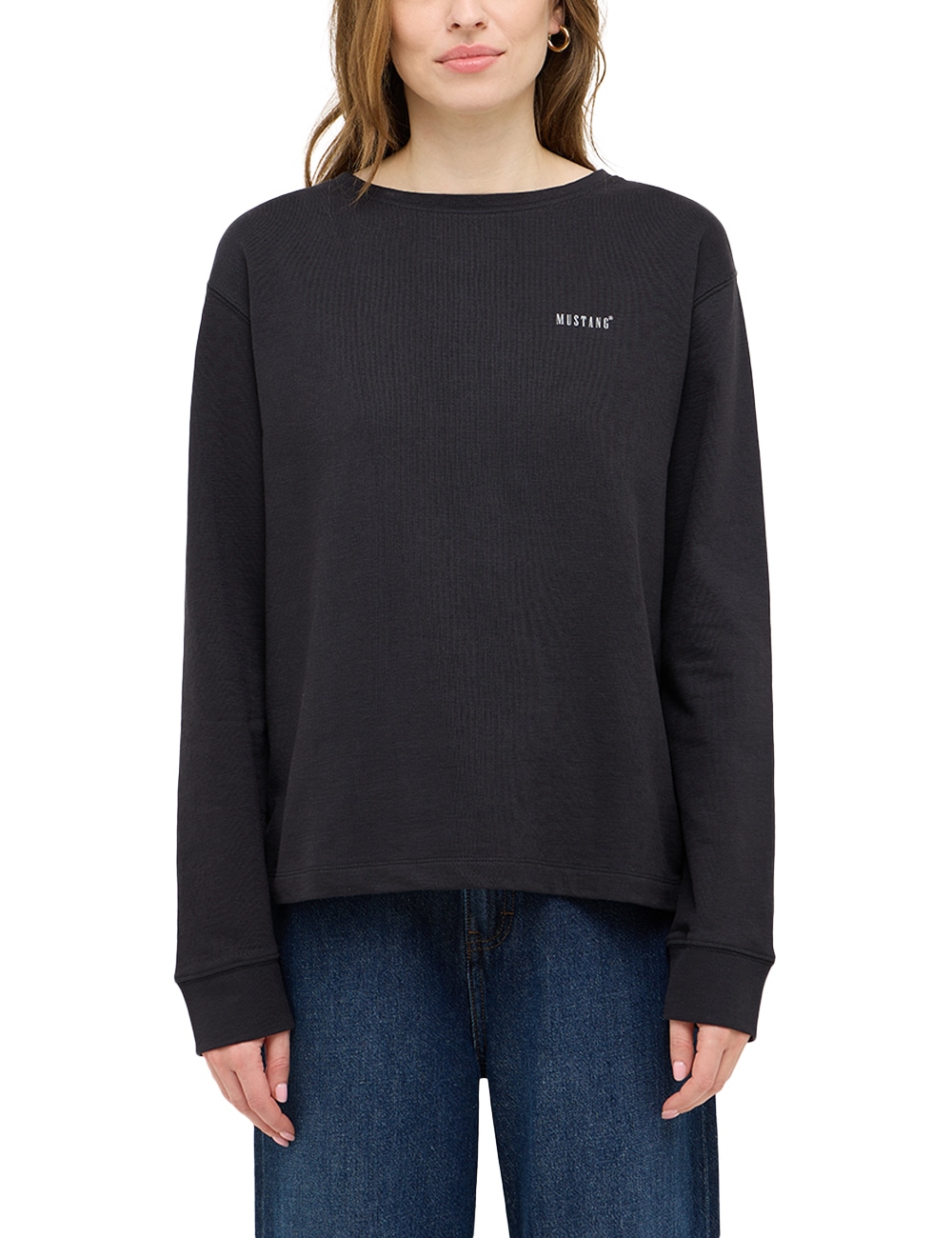 MUSTANG Langarmshirt "Damen Style Roseville" günstig online kaufen