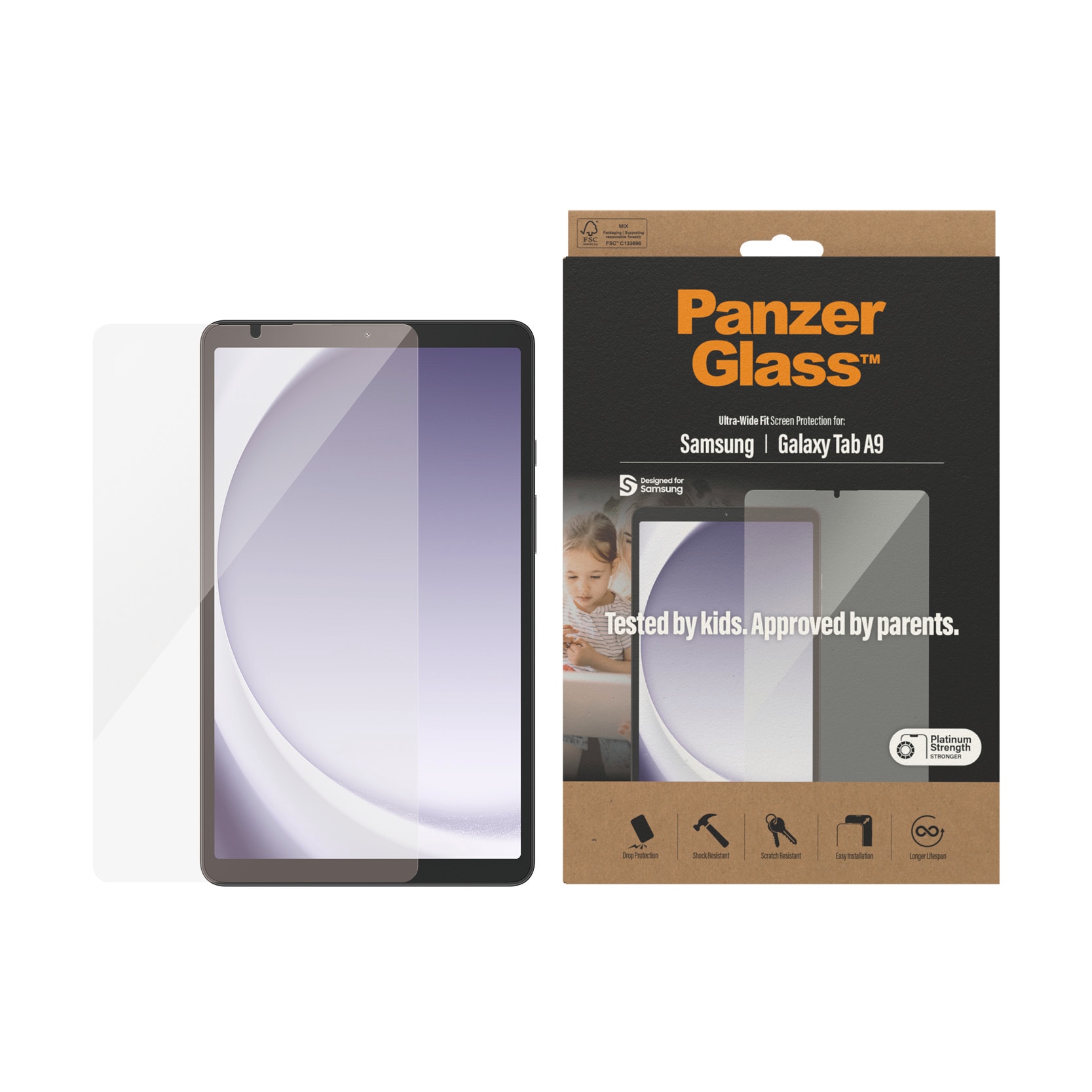PanzerGlass Displayschutzglas »Ultra Wide Fit Disp...