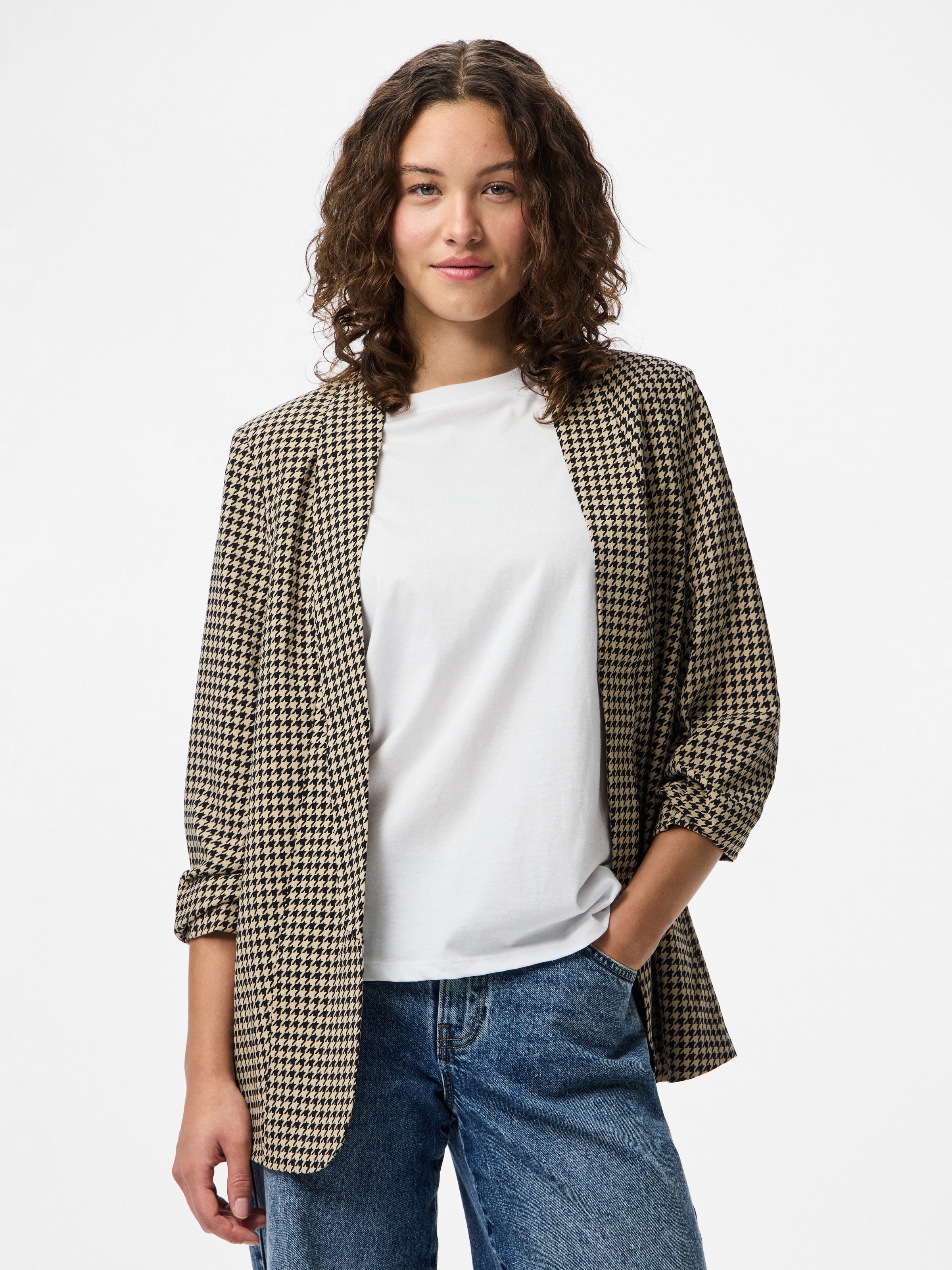 pieces "PCBOSELLA 3/4 PRINTED BLAZER NOOS" mit 3/4 Ärmel günstig online kaufen