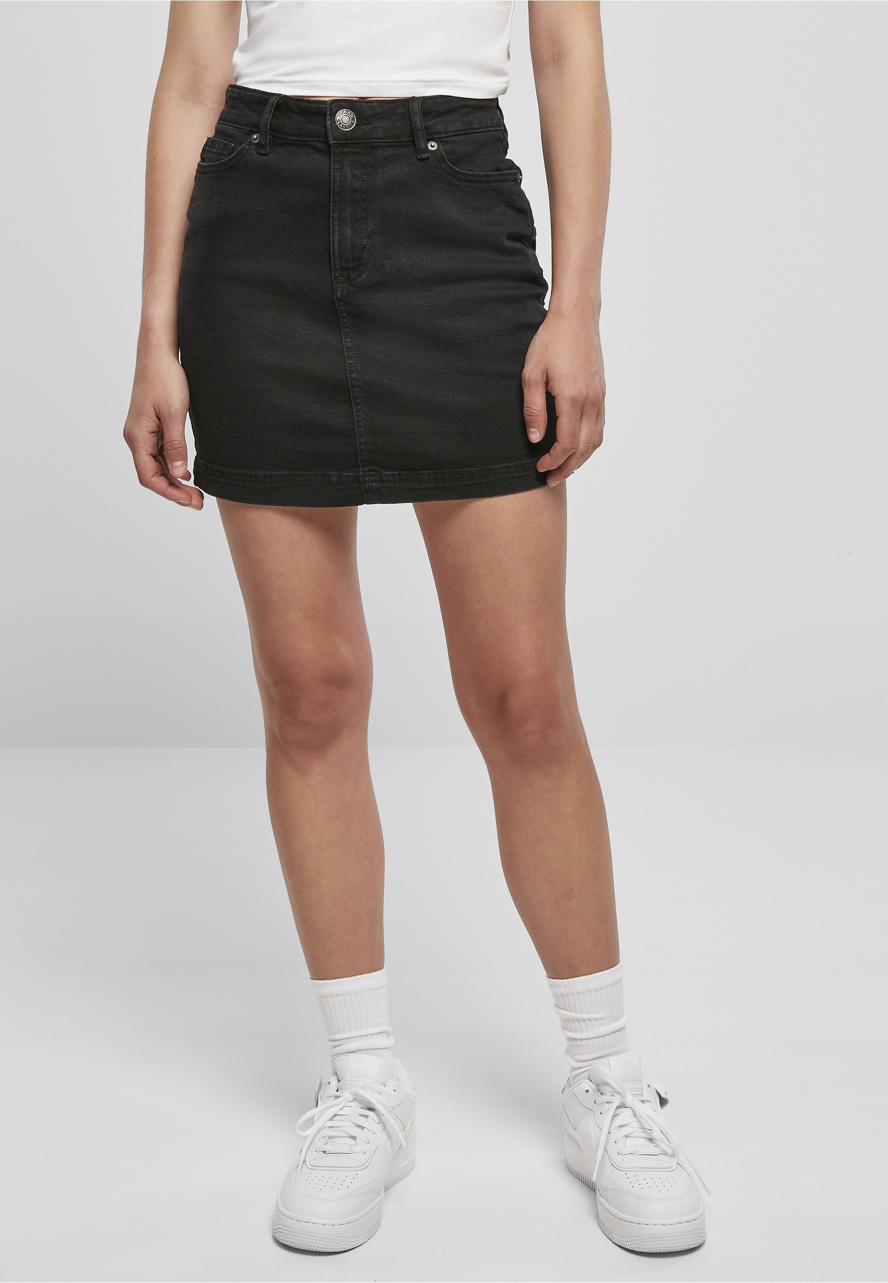 URBAN CLASSICS Maxirock »Urban Classics Ladies Organic Stretch Denim Mini Skirt« 1