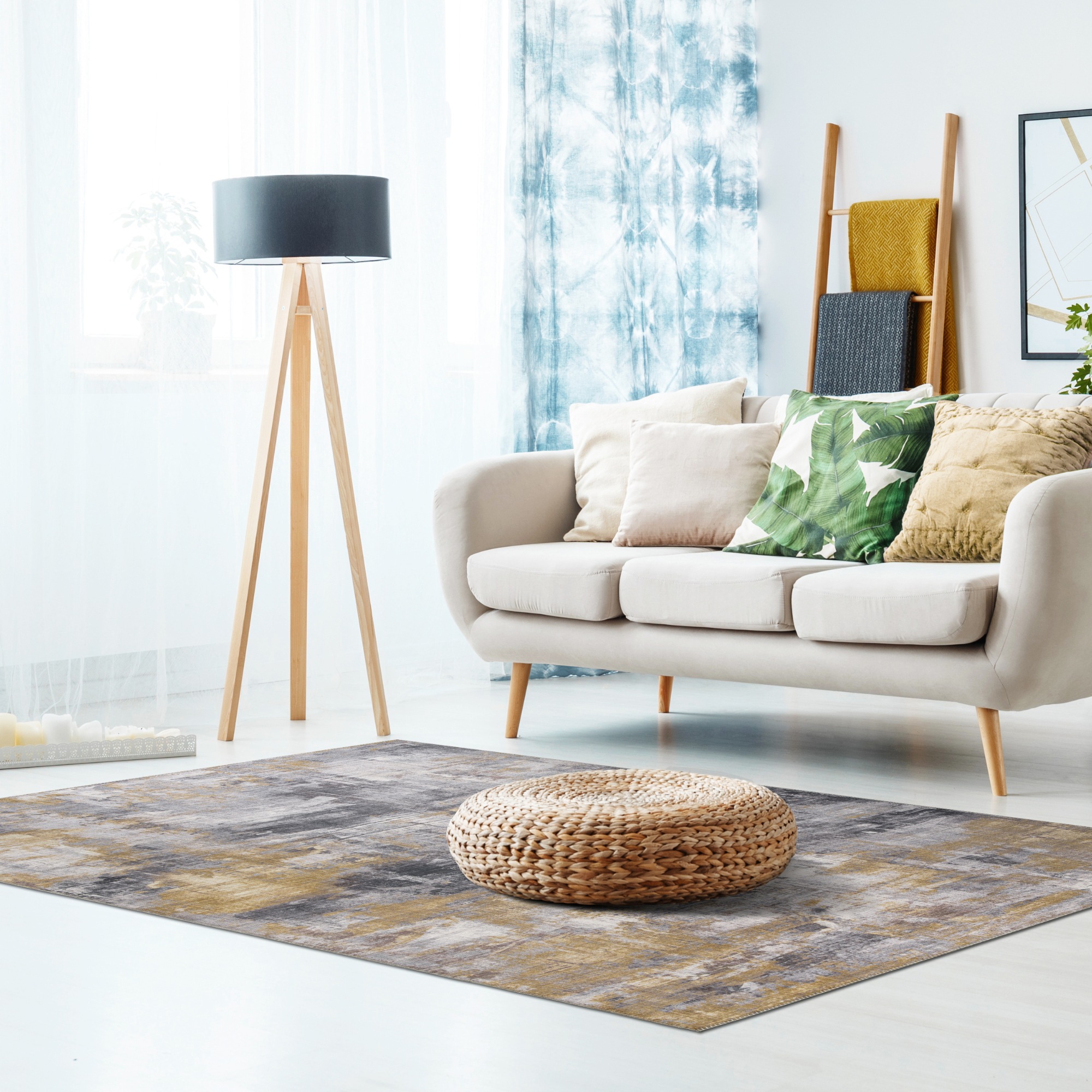 LUXOR living Teppich "Prima" rechteckig 7 mm Höhe Kurzflor, bedruckt, moder günstig online kaufen