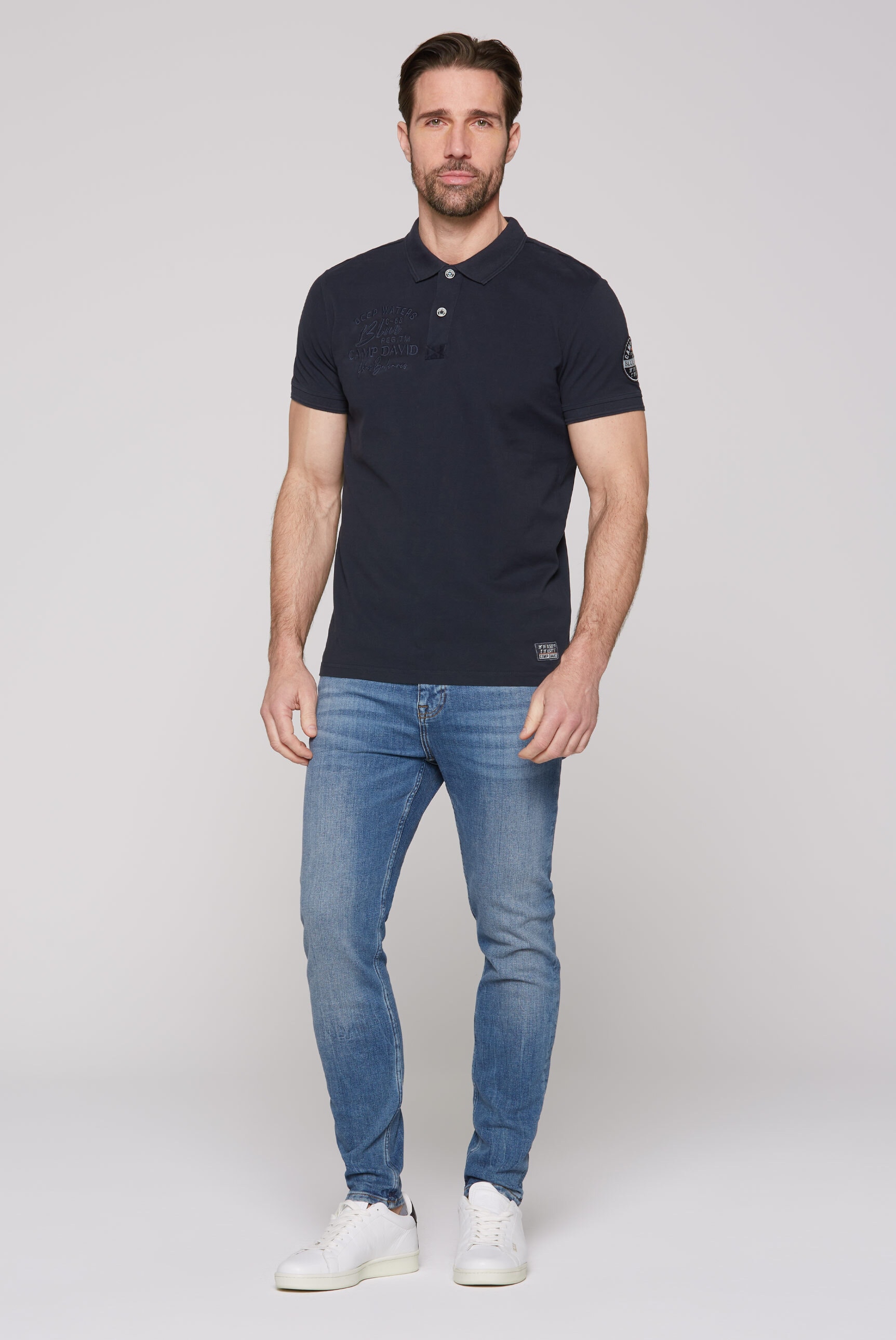 CAMP DAVID Poloshirt, aus Baumwolle