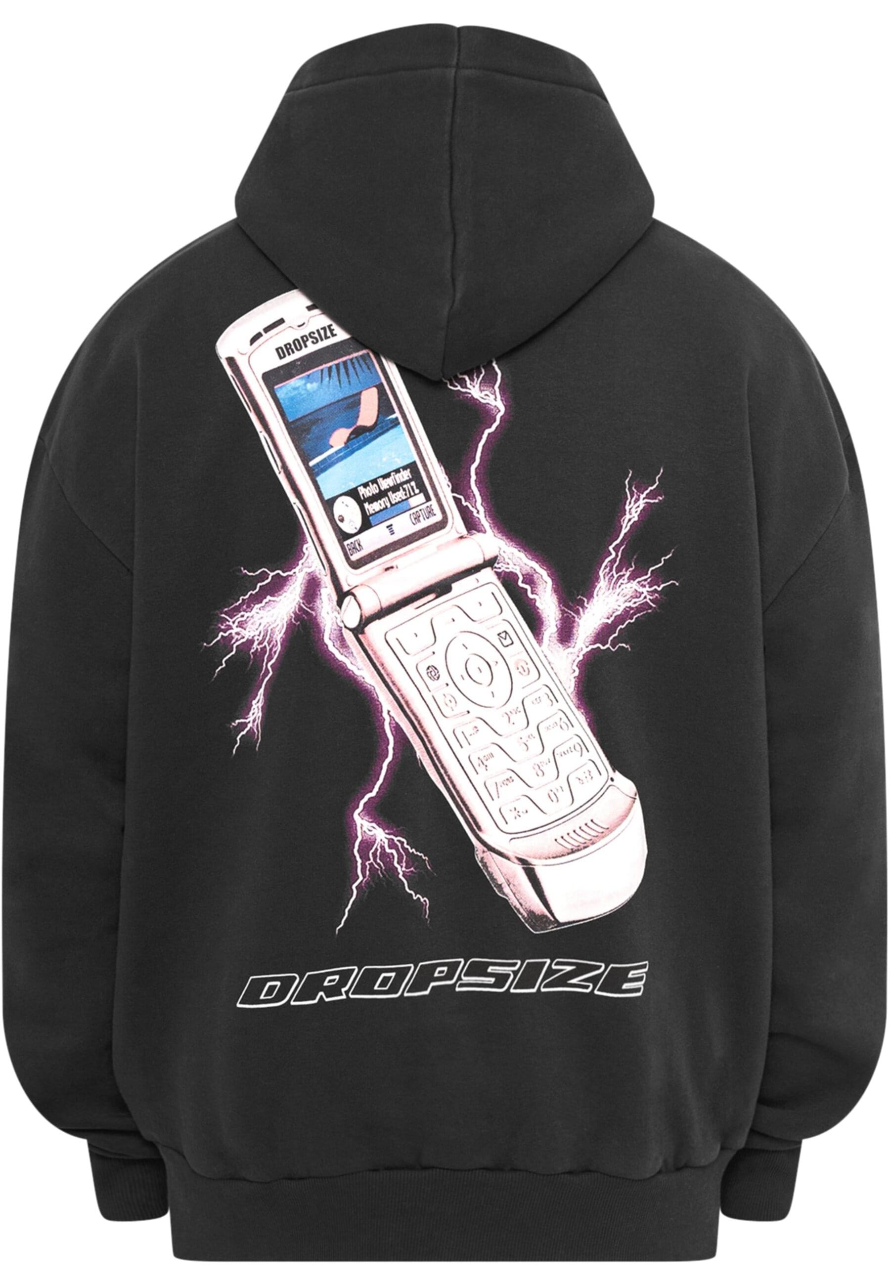 Dropsize Kapuzensweatshirt »Dropsize Herren Dropsize Mobile Phone Design Hoodie«, 1 Stk.
