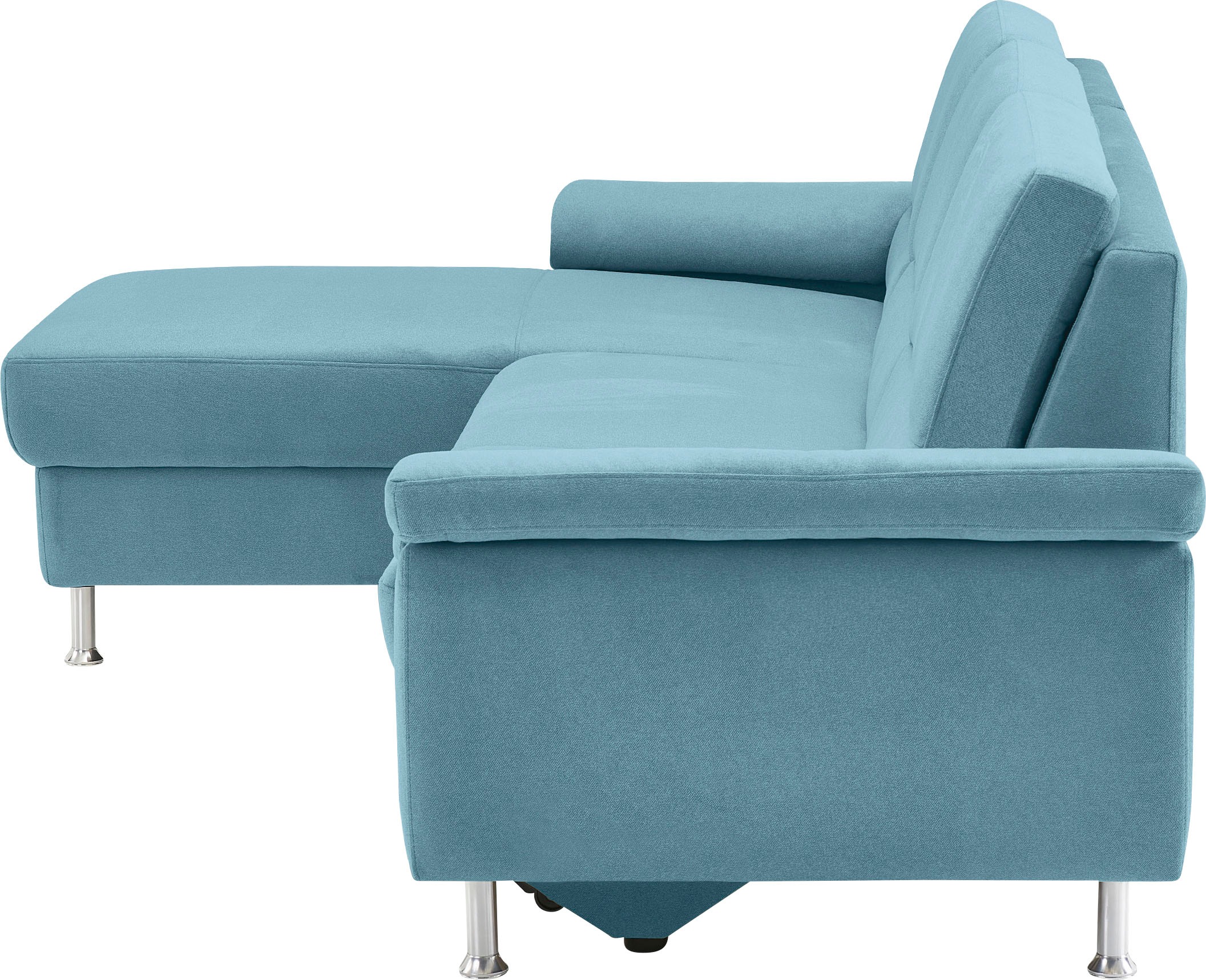 CALIZZA INTERIORS Ecksofa »Onyx L-Form«, Recamiere links oder rechts, wahlweise mit Bettfunktion, Breite 270 cm