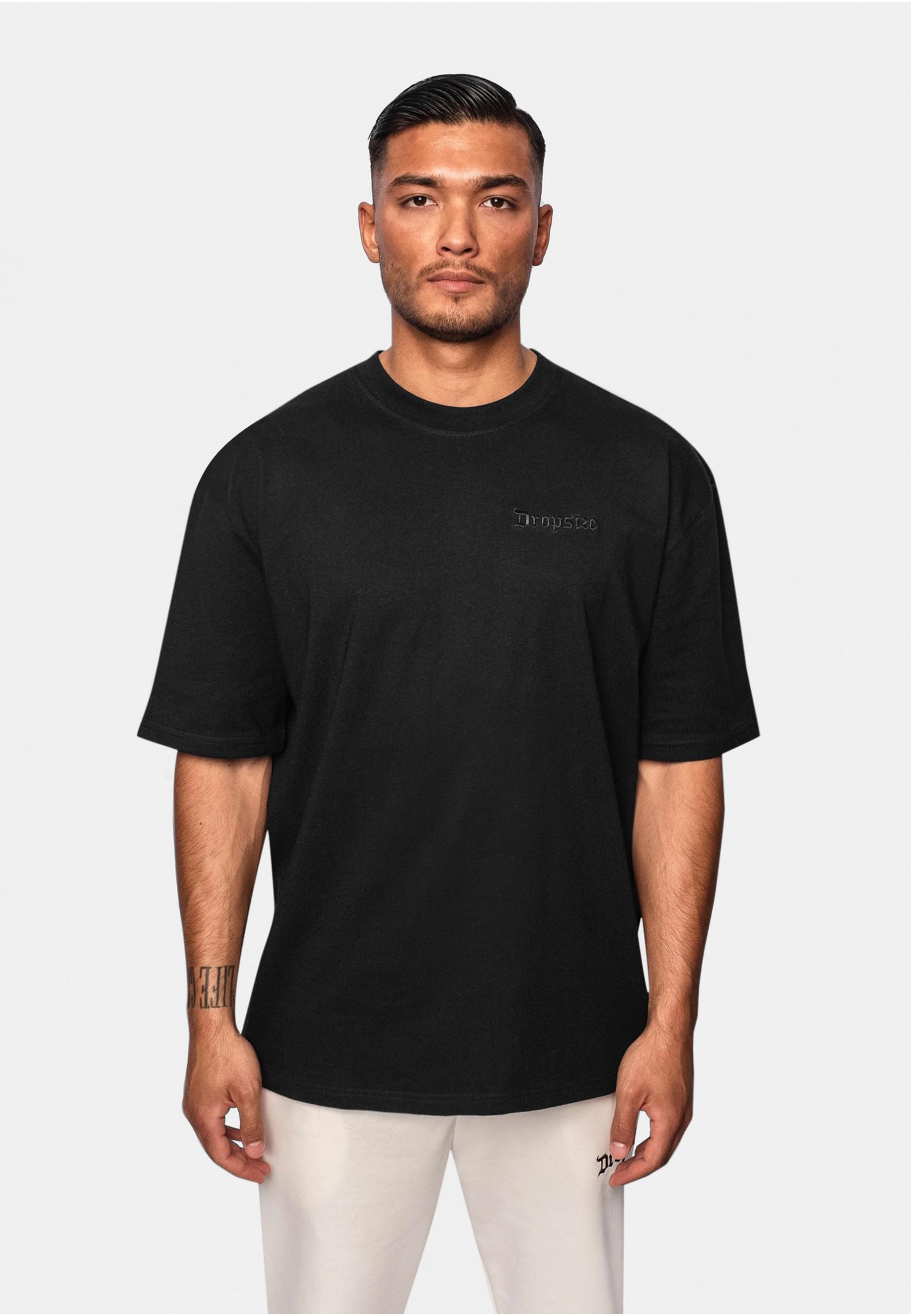 Dropsize T-Shirt »Dropsize Herren Heavy Oversize ''Crew Love'' T-Shirt«, (1 tlg.)