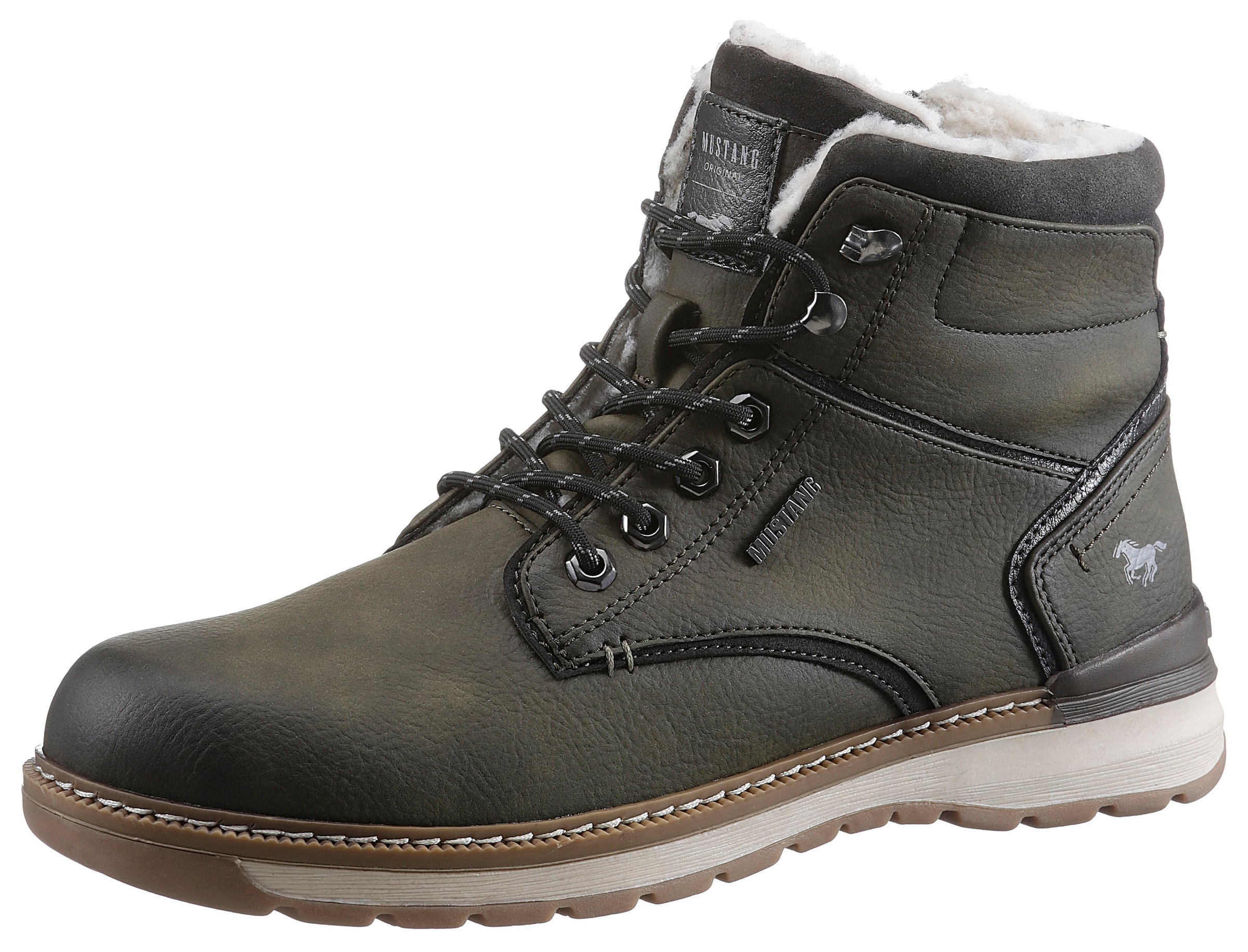 Mustang Shoes Winterboots, Casusalmode, Schnürboots, Winterstiefel mit Ösen günstig online kaufen