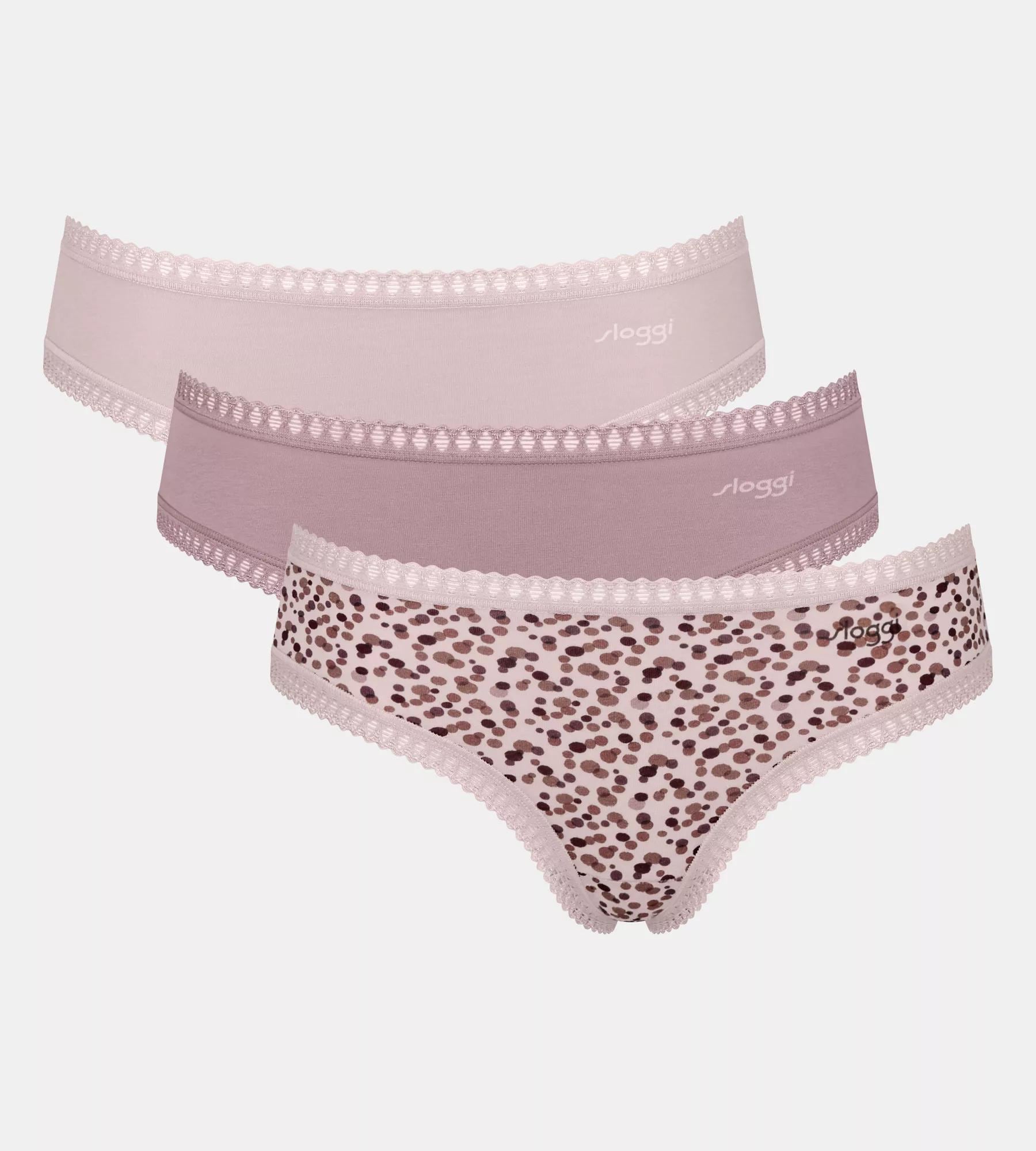 sloggi Hipster "GO Crush" mit Spitzendetails, Multipack