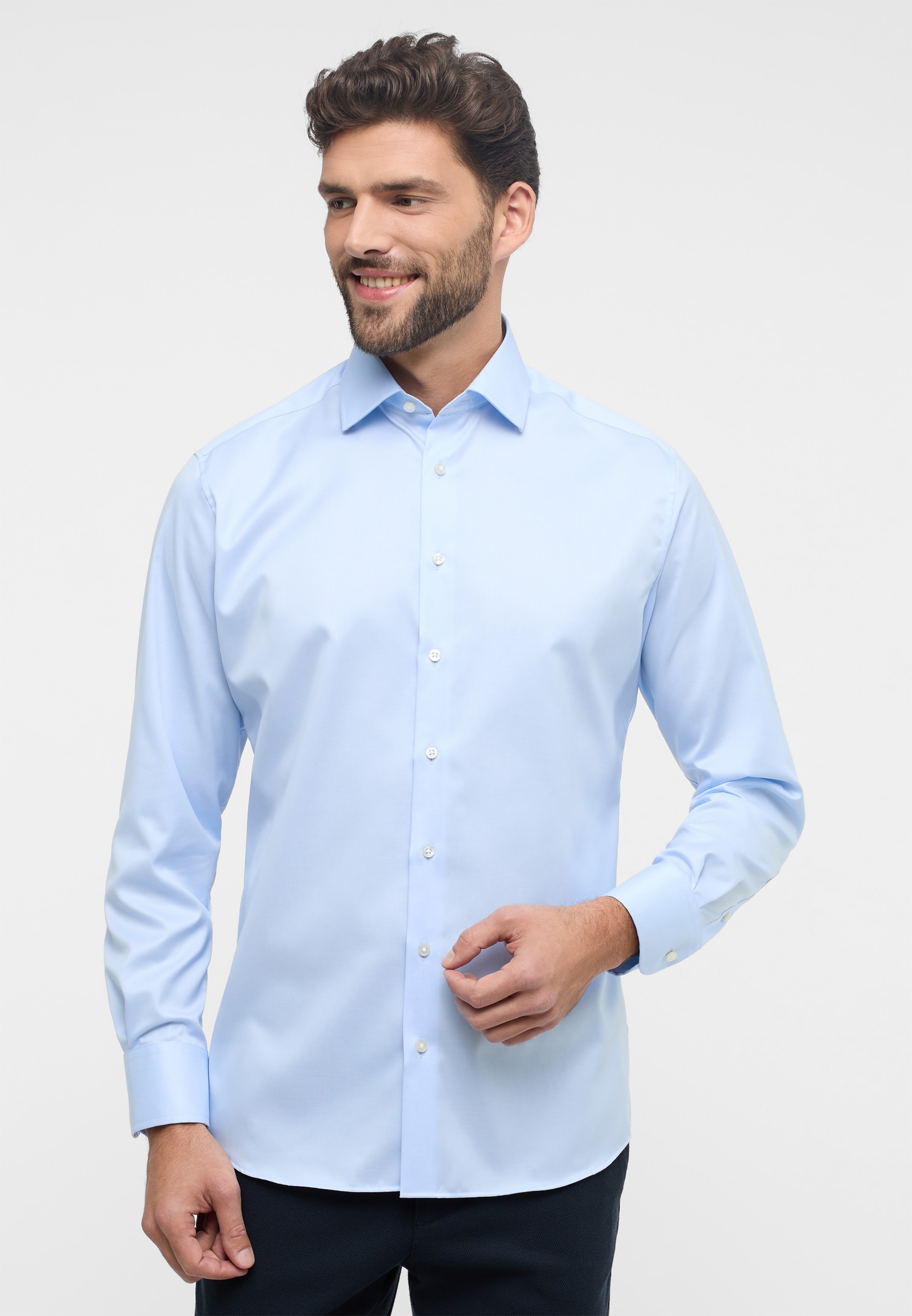 Eterna Langarmhemd "MODERN FIT", NON IRON (bügelfrei) günstig online kaufen