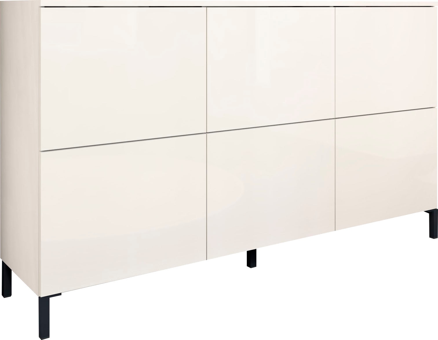 borchardt Möbel Kommode "Haama, Sideboard mit Metallfüßen, Push-to-open-Technik, Breite 139 cm" viel Stauraum, verstellbare Böden