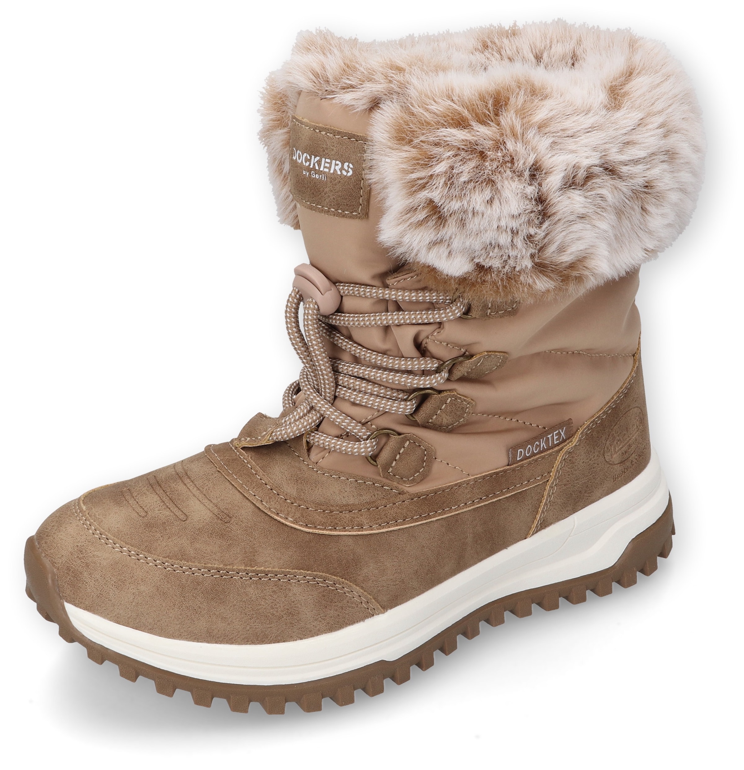 Dockers by Gerli Winterboots, Snowboots, Schnürstiefel mit praktischer Zugkordel