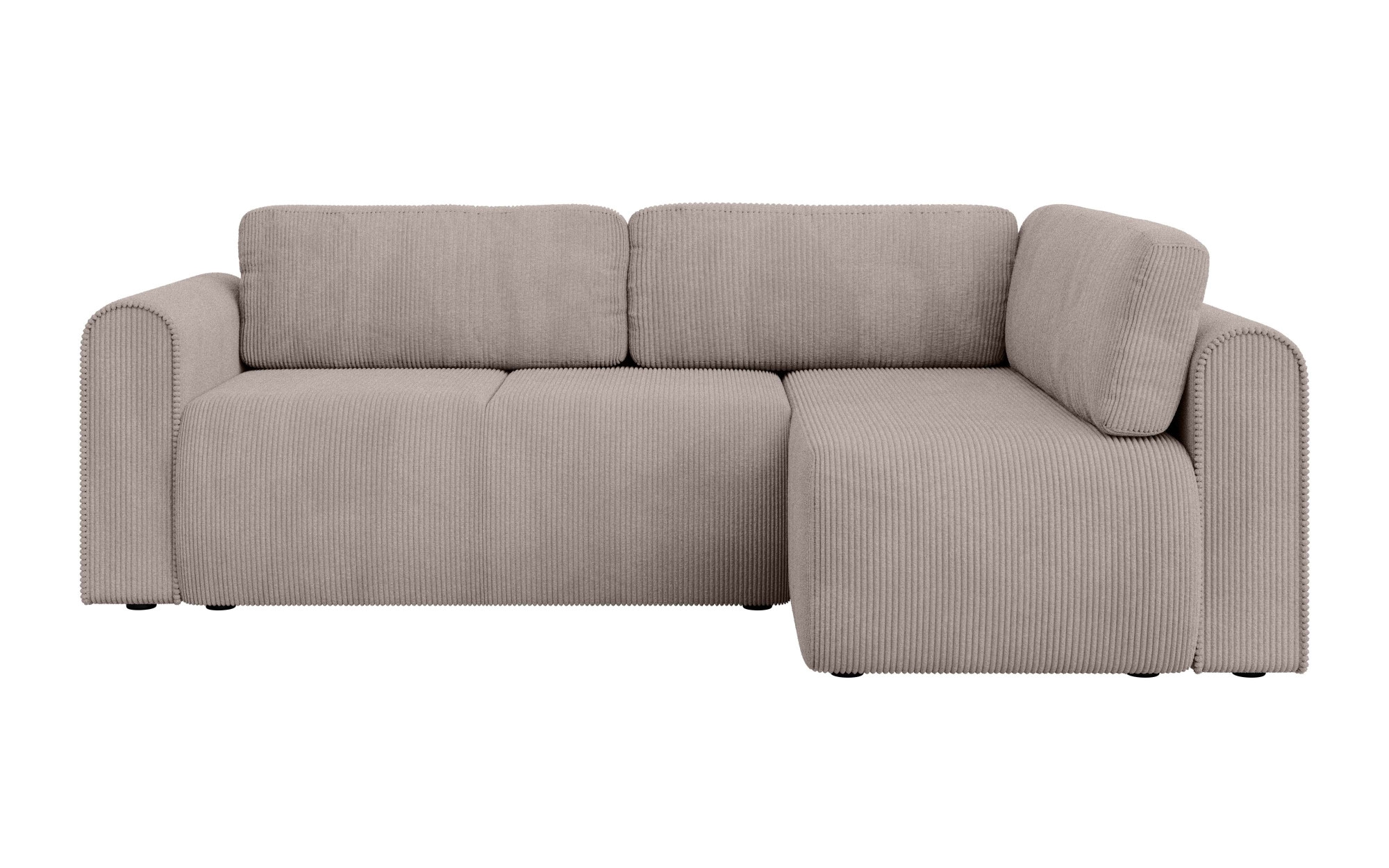 INOSIGN Ecksofa »Zacharia wahlweise Schlafsofa mit Bettkasten, B/T/H 250/166/86 cm«, L-Form mit Wellenunterfederung, Ottomane rechts oder links bestellbar