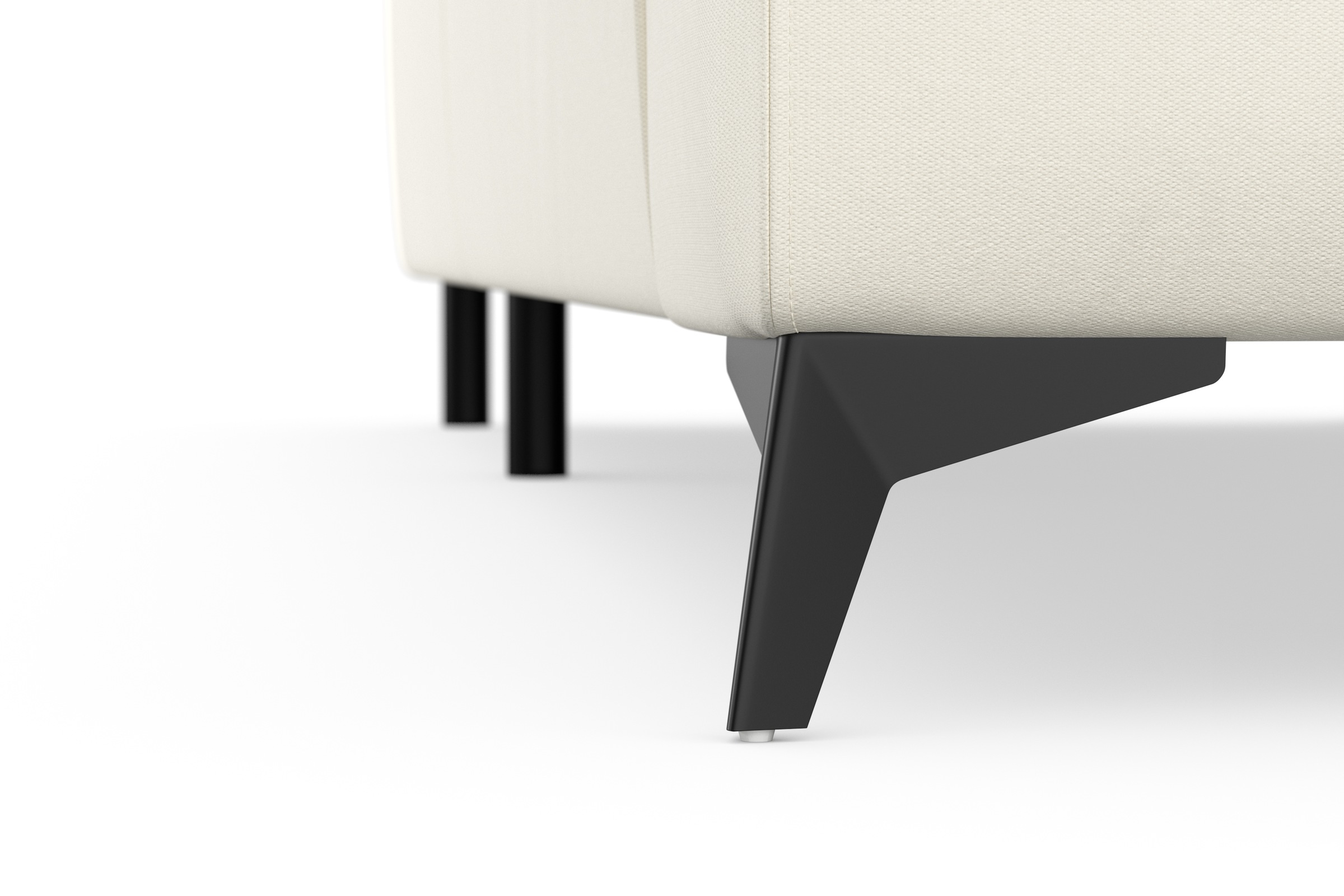 sit&more Ecksofa »Sinatra L-Form«, optinal mit Kopfteilverstellung und Armteilfunktion, Metallfüße