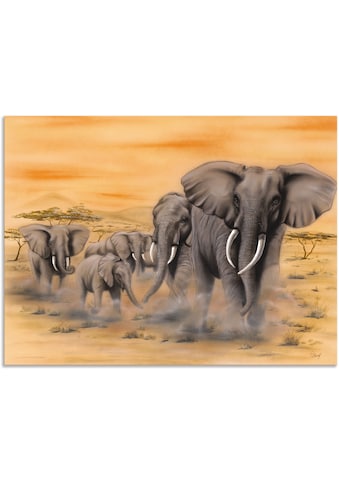Artland Paveikslas »Steppenelefanten« Elefante...