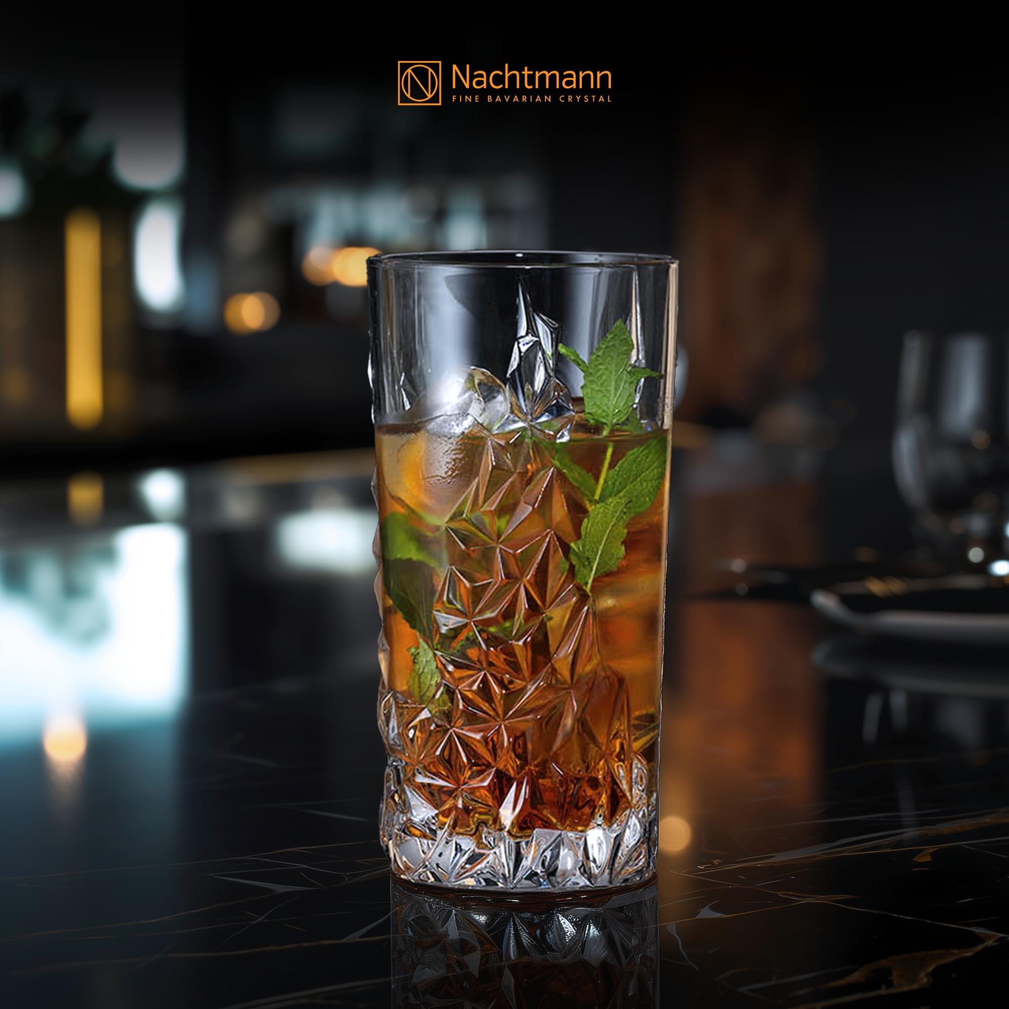Nachtmann Longdrinkglas »Longdrinkgläser Sculpture 420 ml 4er Set transparent«