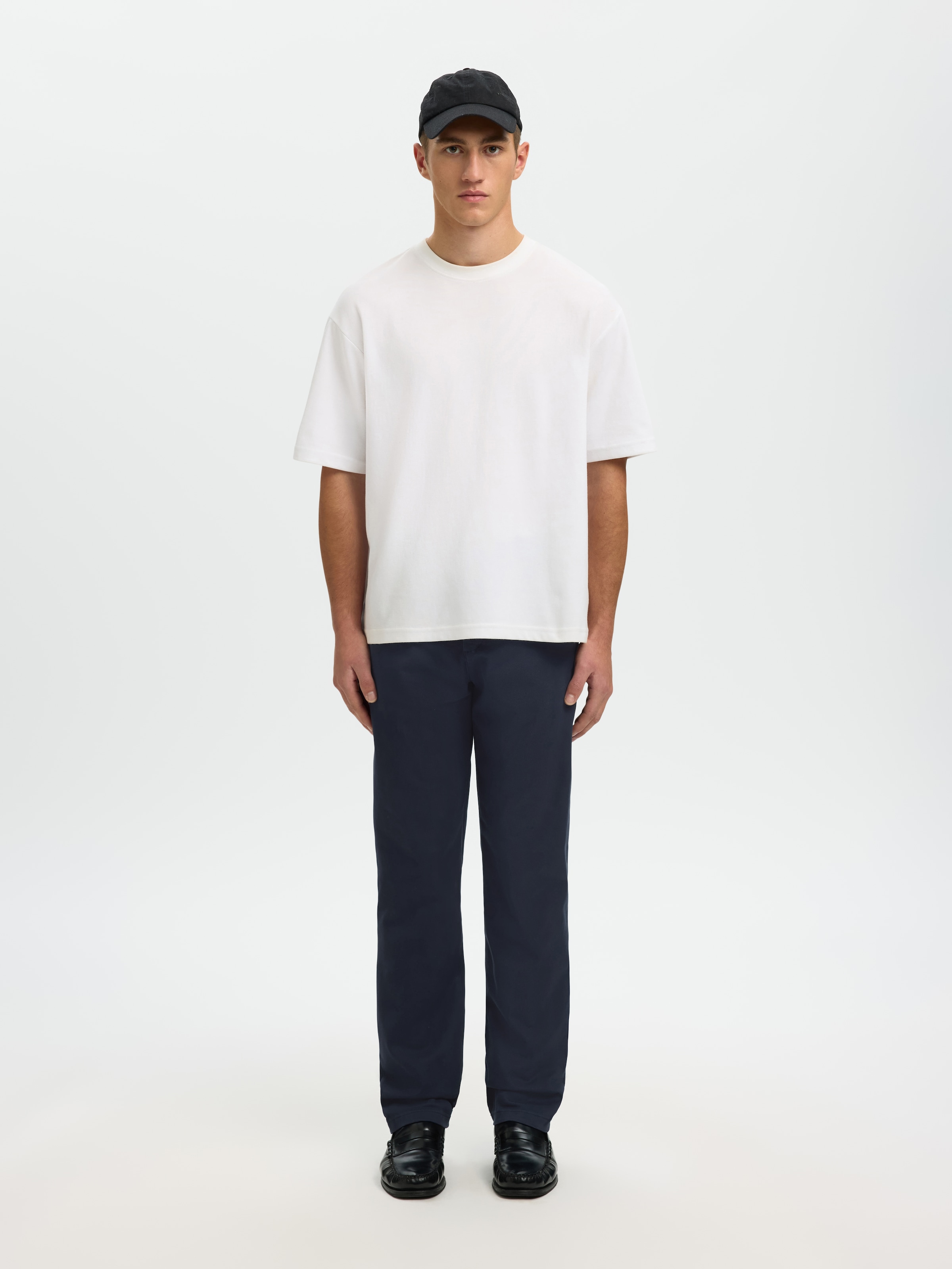 SELECTED Chinos »SLM196-STRAIGHT MILES TWILL PANT NOOS«  Baumwollmischung, straight fit