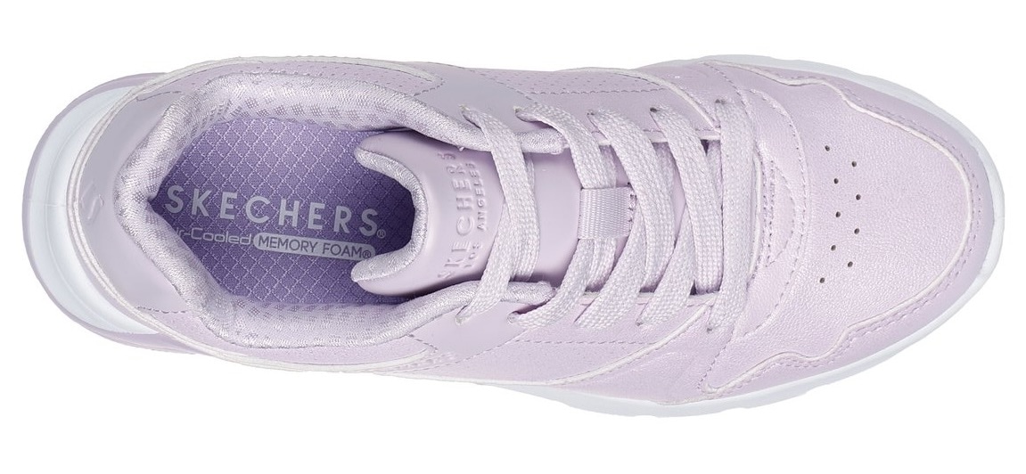 Skechers Kids Sneaker »UNO LITE 2.0«, Schnürschuh mit farbl. Keilsohle, Größenschablone zum Download