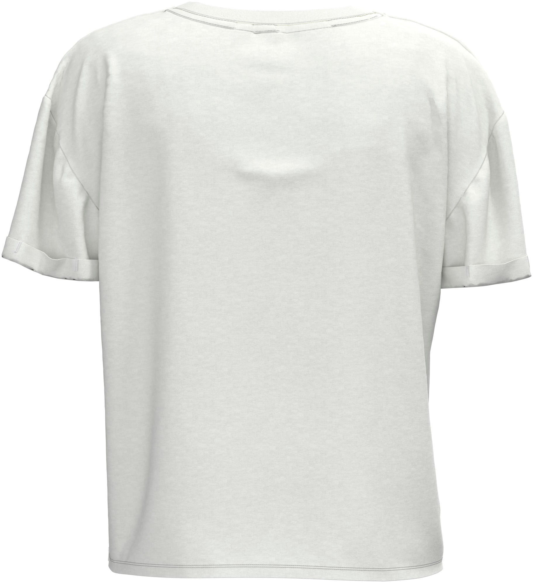 mit Passform für markentypischem tollem | T-Shirt, bestellen in und Frontprint oversized BAUR Pepe Jeans