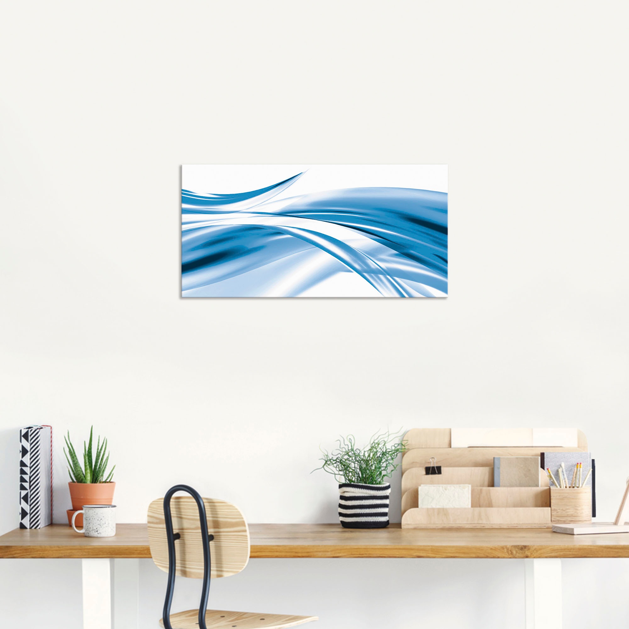 Artland Wandbild »Schöne Welle - Abstrakt«, Gegenstandslos, (1 St.), als Alubild, Leinwandbild, Wandaufkleber oder Poster in versch. Größen