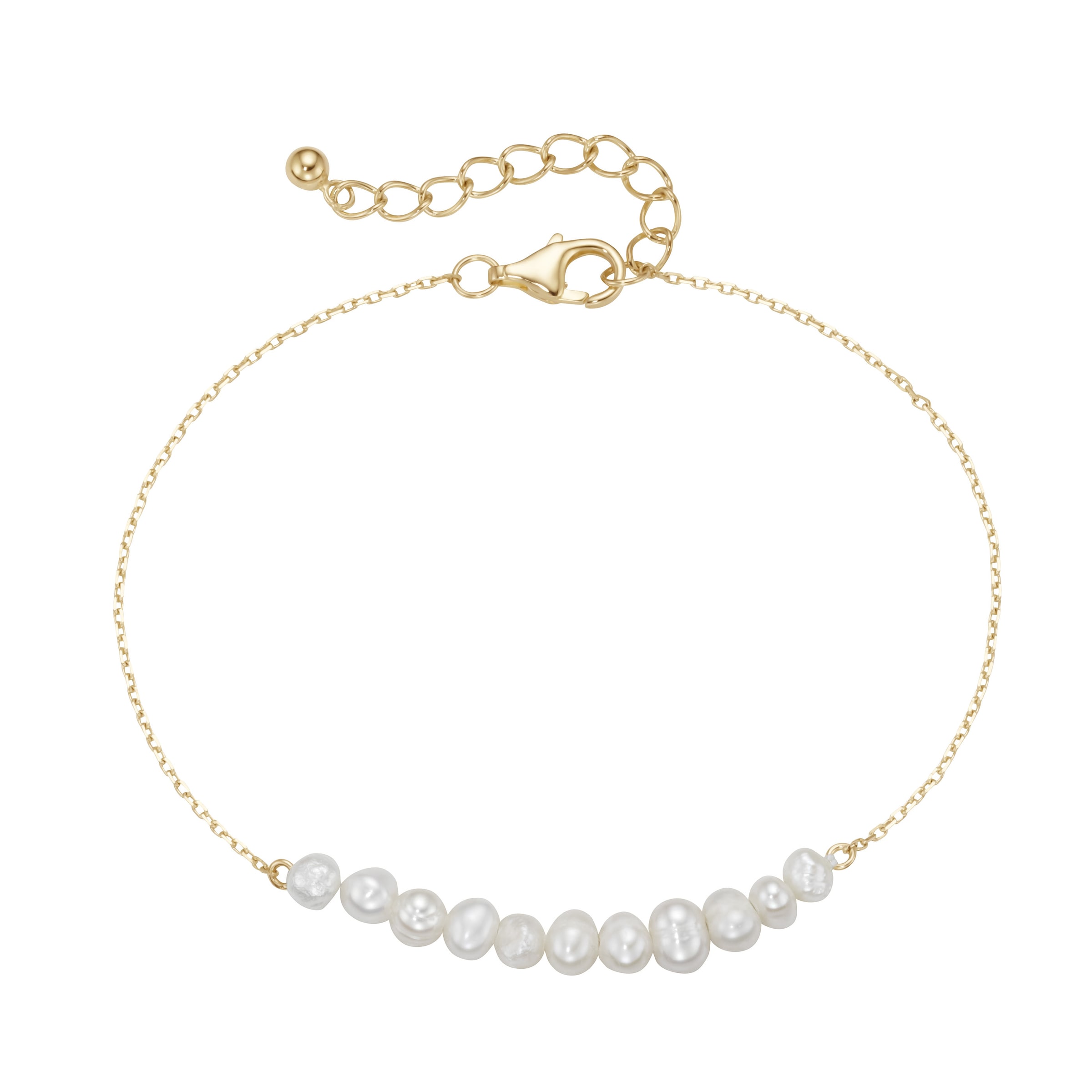 Smart Jewel Armband »mit Süßwasser-Perlen, Silber 925«