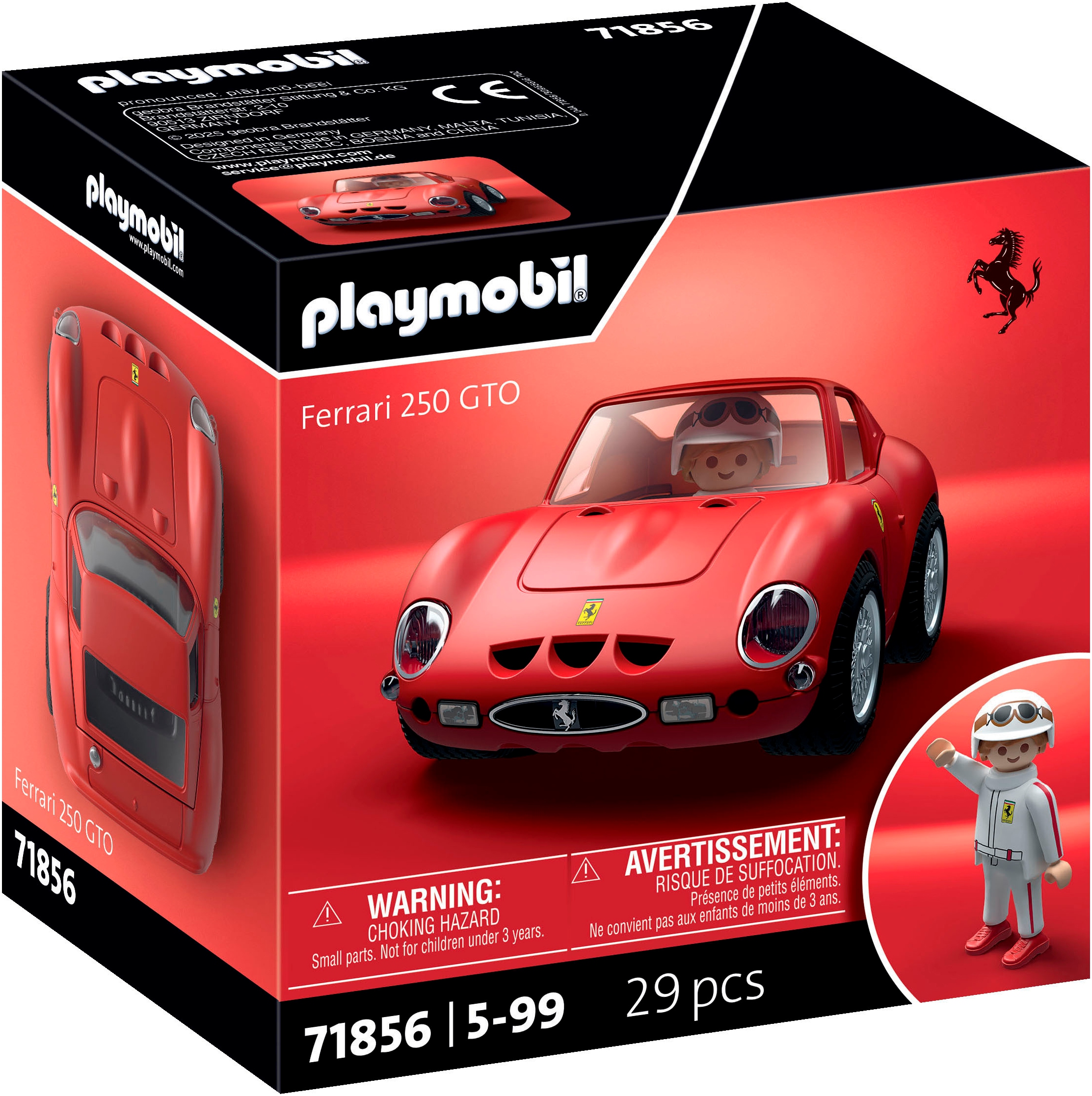 Playmobil® Konstruktions-Spielset »PLAYMOBIL X Ferrari 250 GTO (71856), Cars«, (29 St.), Made in Europe