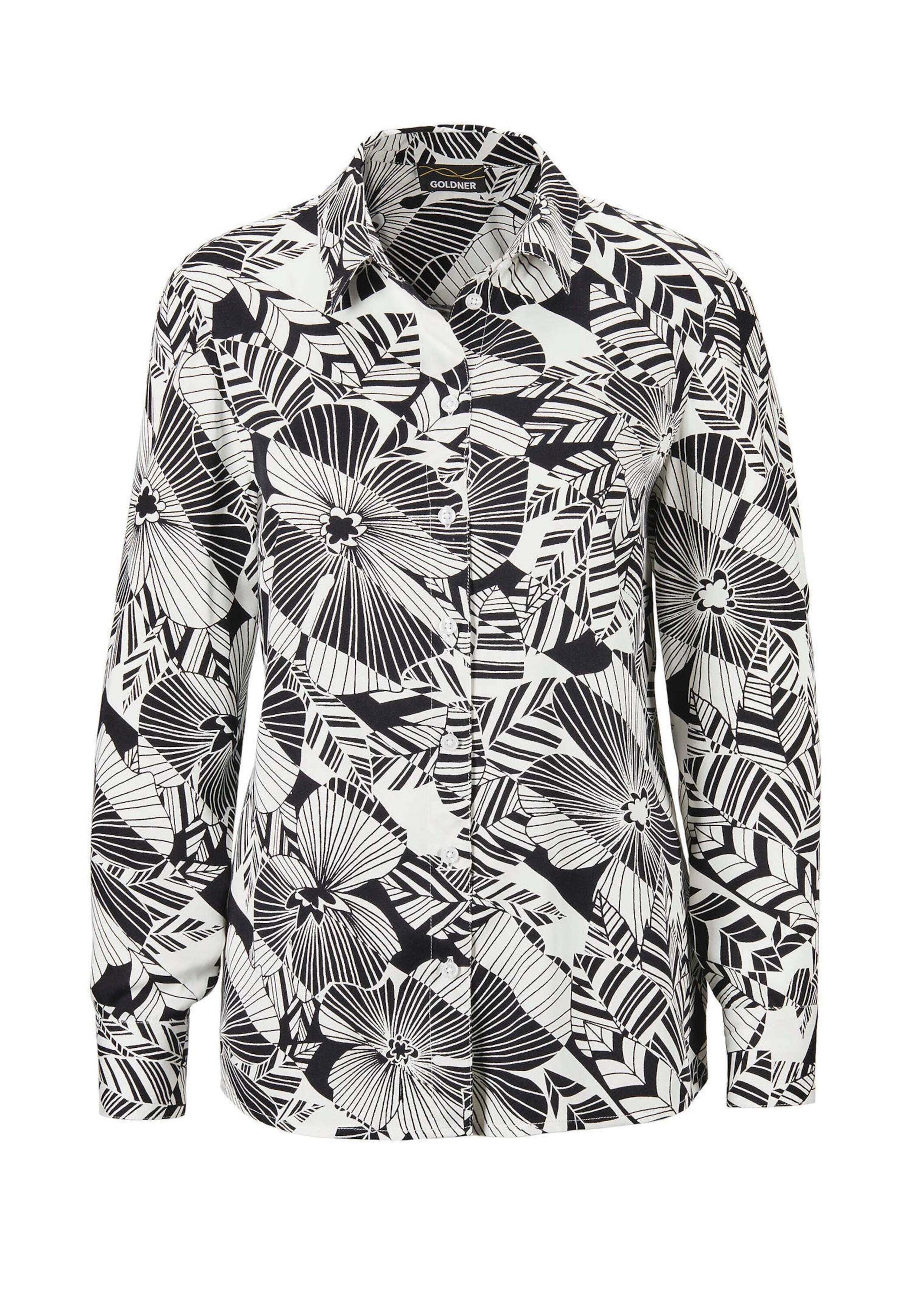 GOLDNER Hemdbluse "Bluse" Florales Muster günstig online kaufen