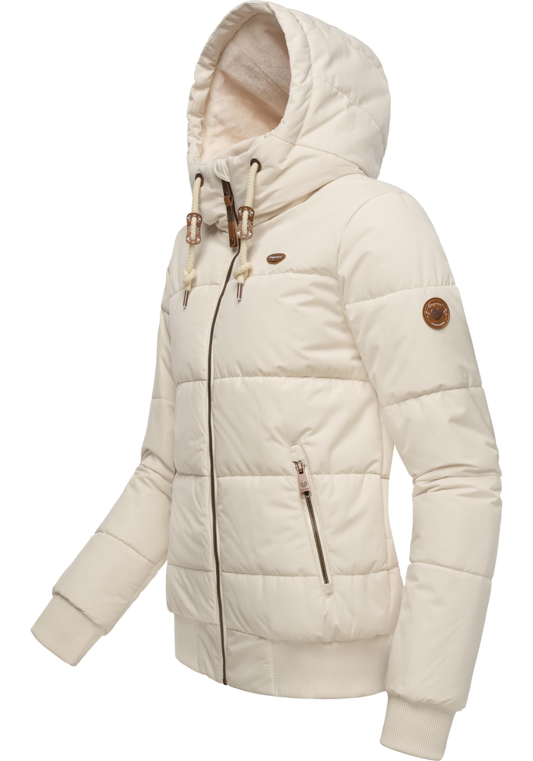 Ragwear Steppjacke »Nuggys Solid«, mit Kapuze, stylische und taillierte Winterjacke