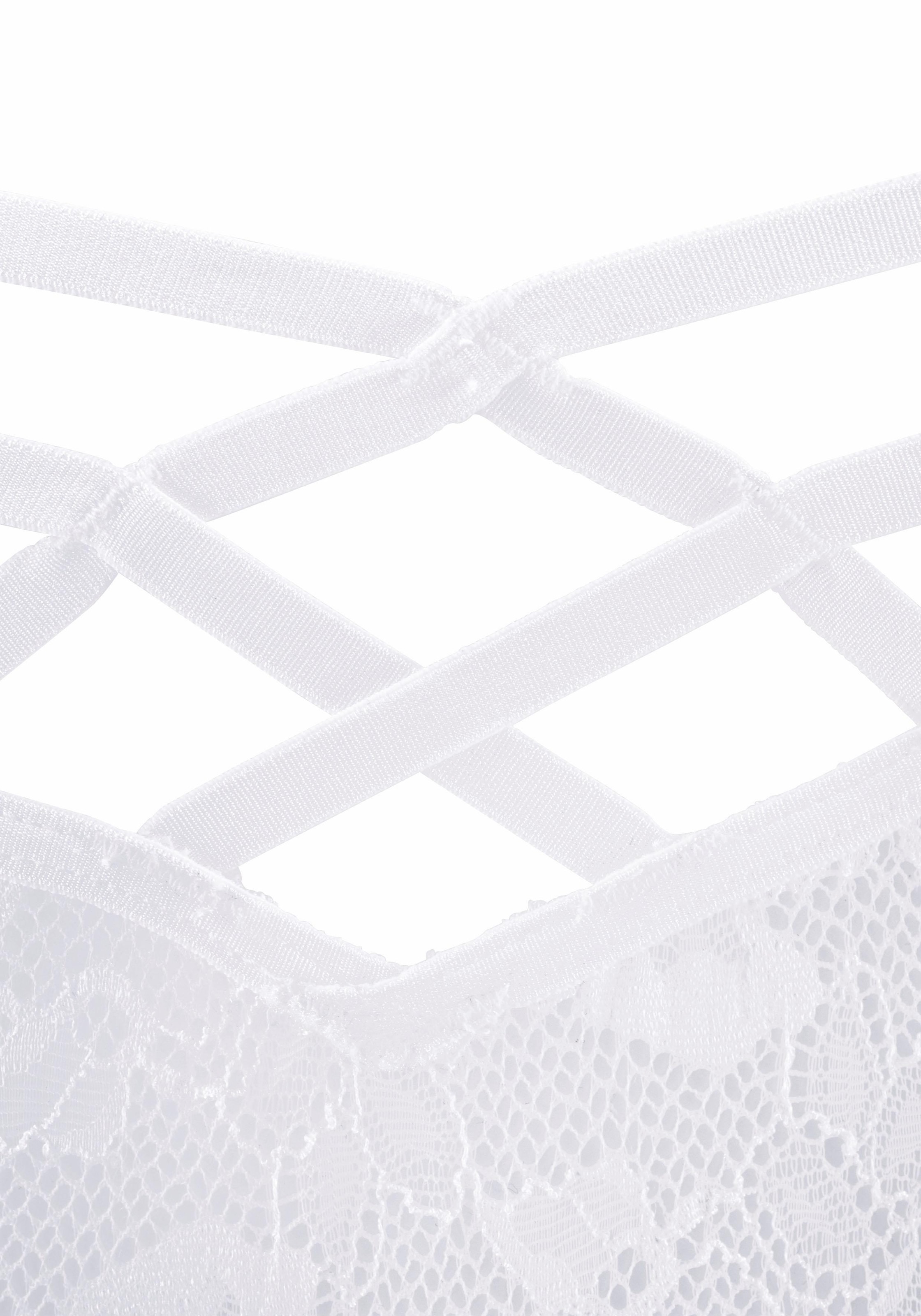 LASCANA String, mit dekorativer Bänderoptik