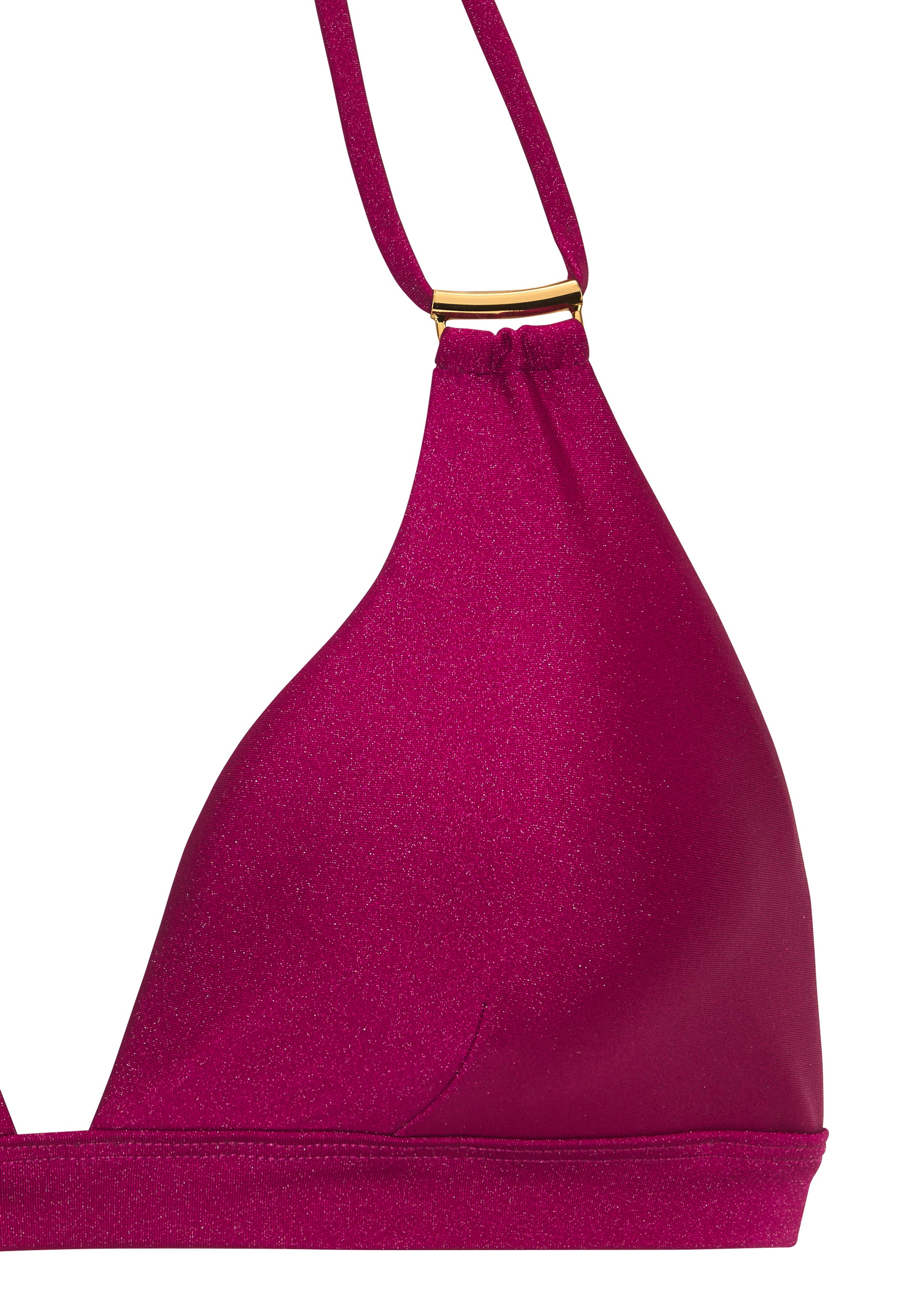 Thumbnail - JETTE Triangel-Bikini "Giulia", mit goldfarbener Glanzbeschichtung und Accessoires