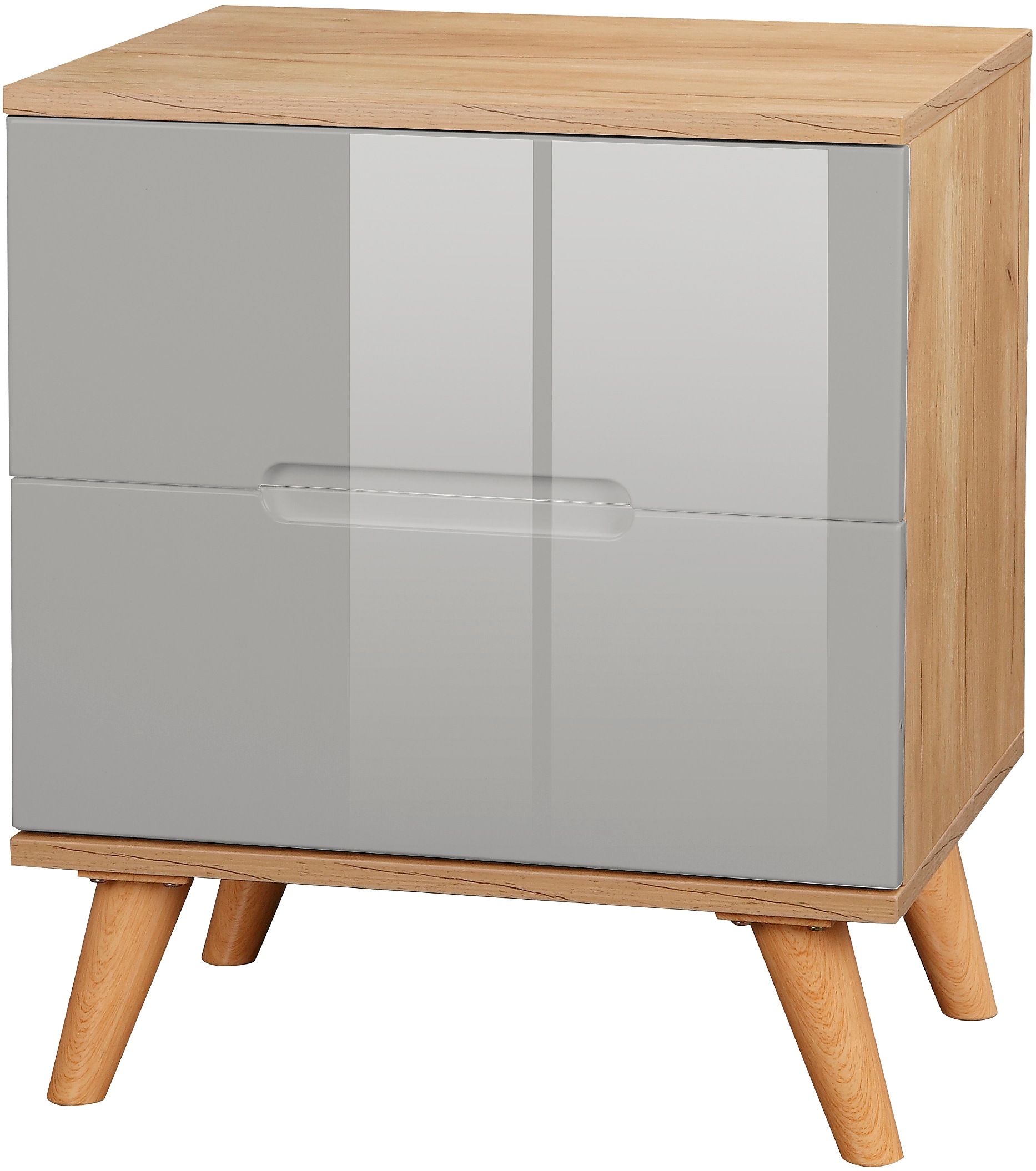 OTTO home Nachtschrank "Lund Nachttisch Beistellschrank Kommode mit Hochgla günstig online kaufen