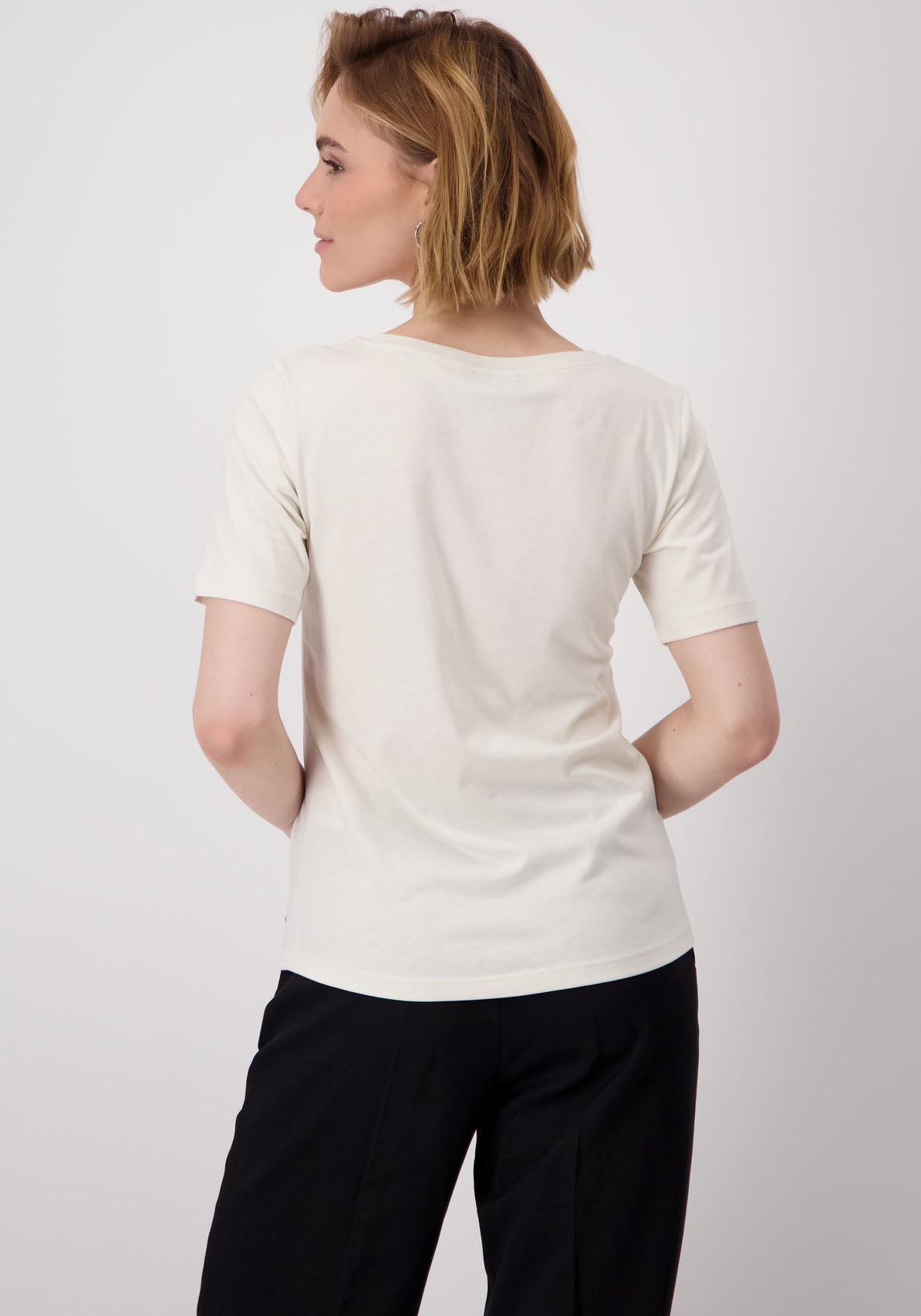 Monari T-Shirt "Shirt Lackdruck" mit Frontprint günstig online kaufen