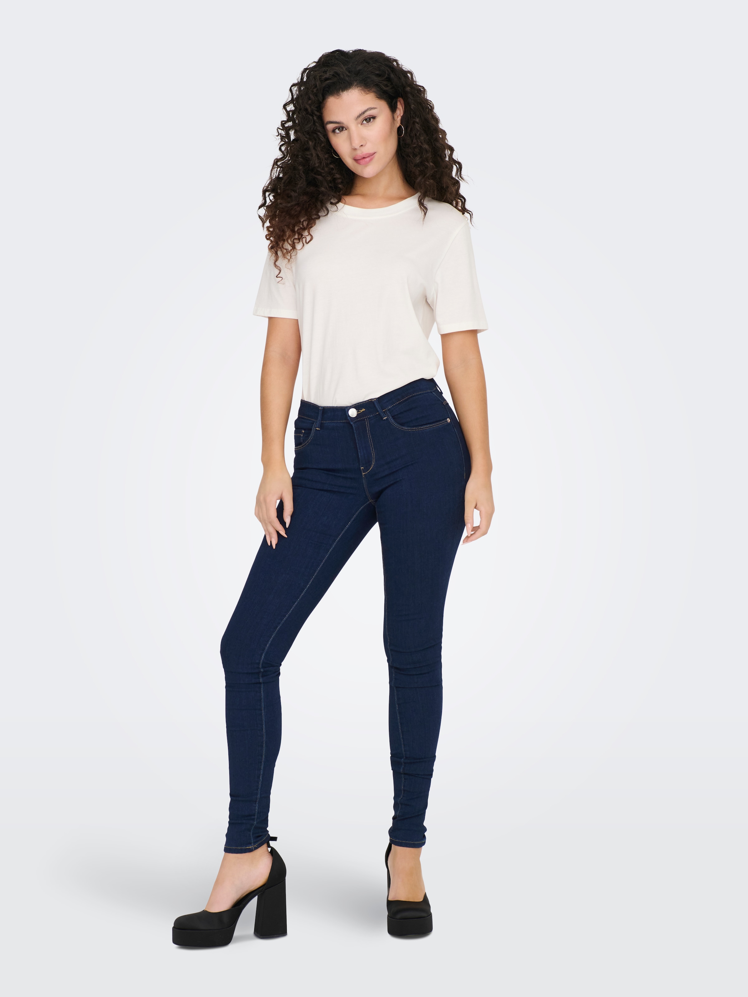 ONLY Skinny-fit-Jeans »ONLRINA – Skinny Jeans mit Viskose und Stretch«, skinny fit, modisch, Denim, Viskosemischung