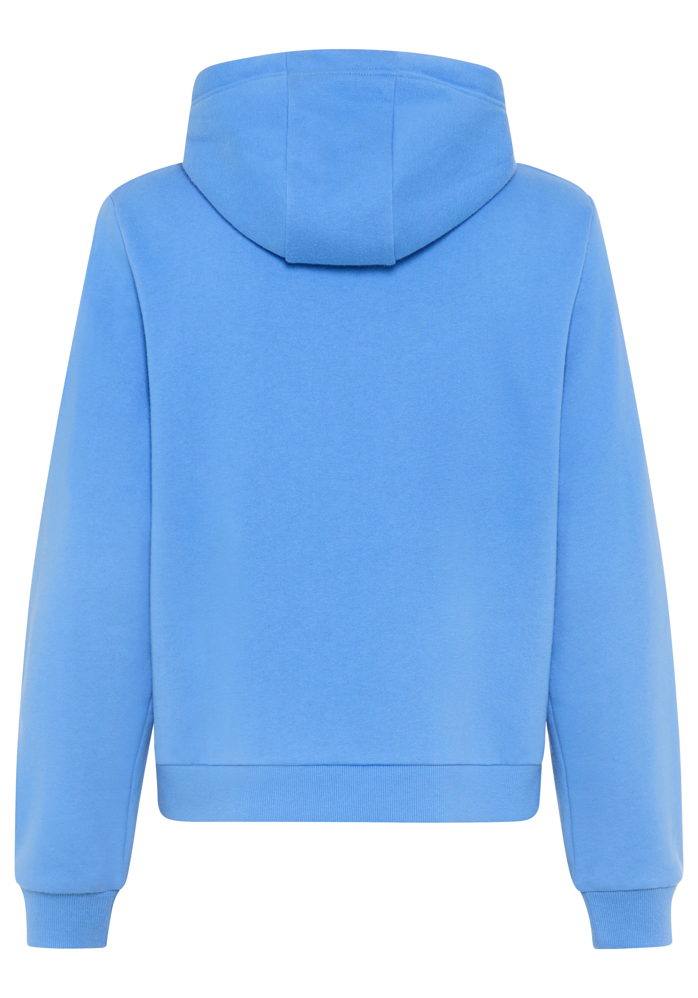 DELMAO Kapuzensweatshirt, Angeraute Baumwollmischung mit Kapuze und Kängurutasche