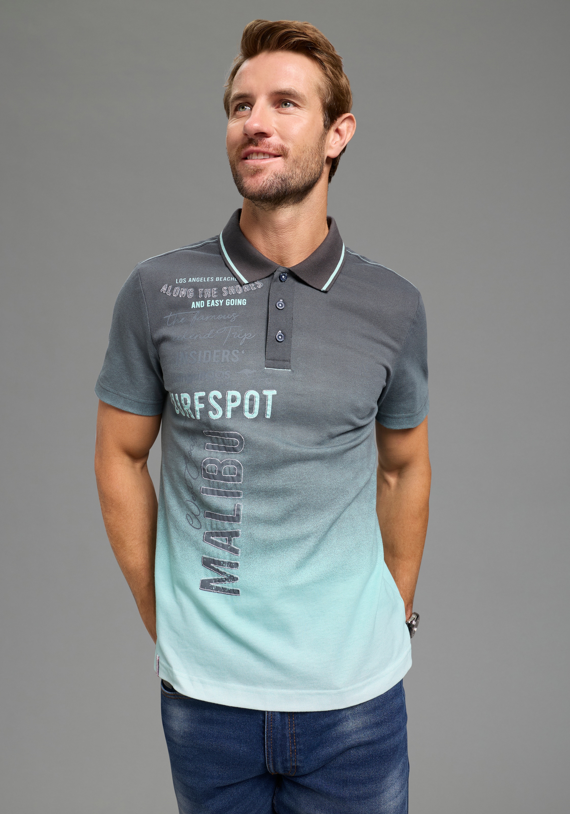 KangaROOS Poloshirt schmale Passform, Halbarm, Casual Stil günstig online kaufen