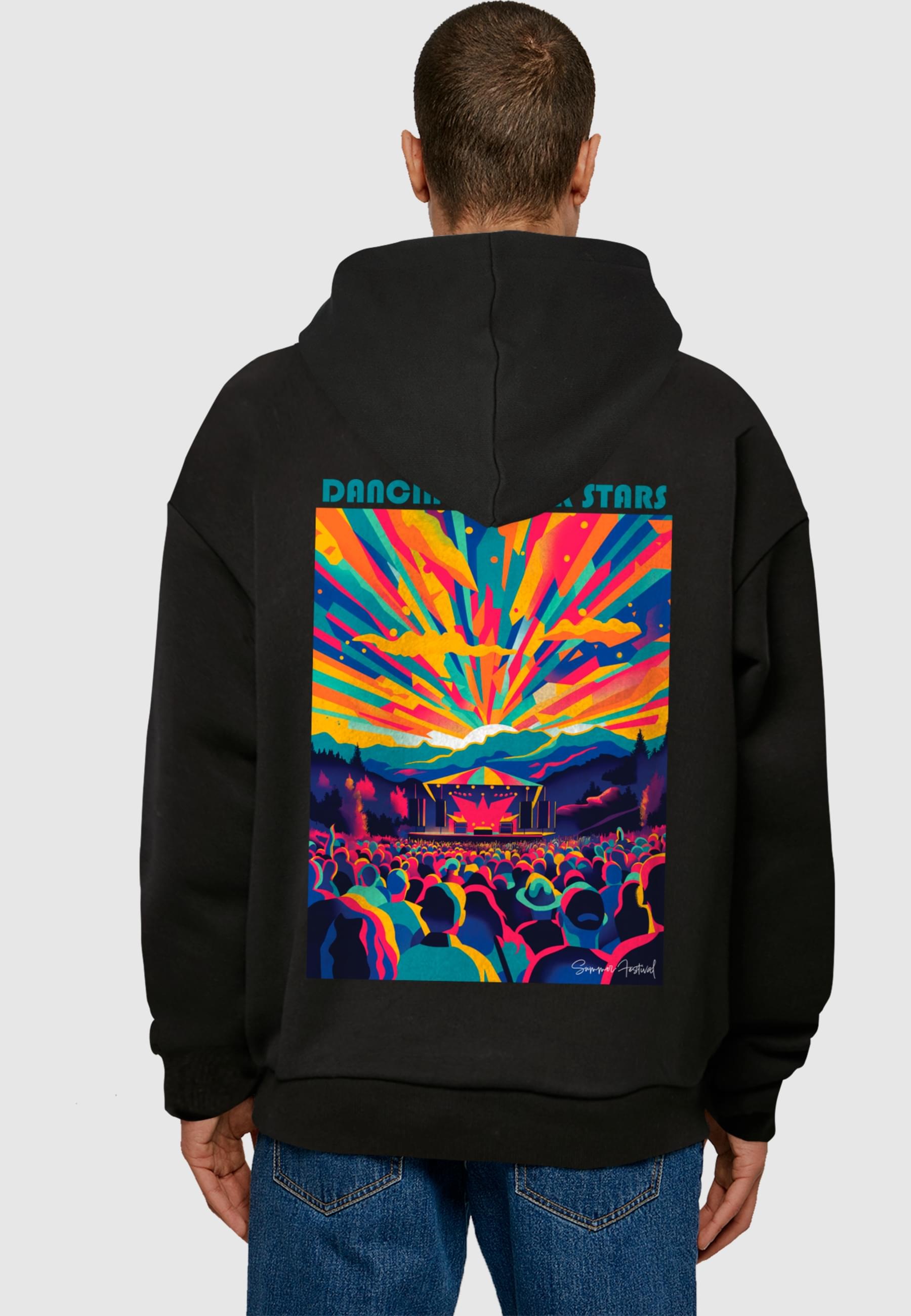 Merchcode Kapuzensweatshirt »Merchcode Dance Under Stars Oversized Hoody«, (1 tlg.)