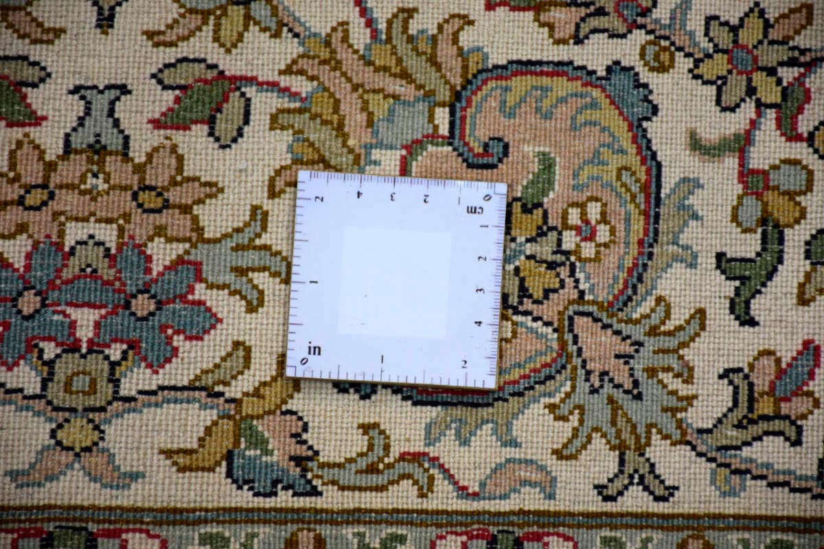 Kayoom Seidenteppich »Kashan 999x11«, rechteckig, 10 mm Höhe, Einzelstück mit Zertifikat, Wohnzimmer