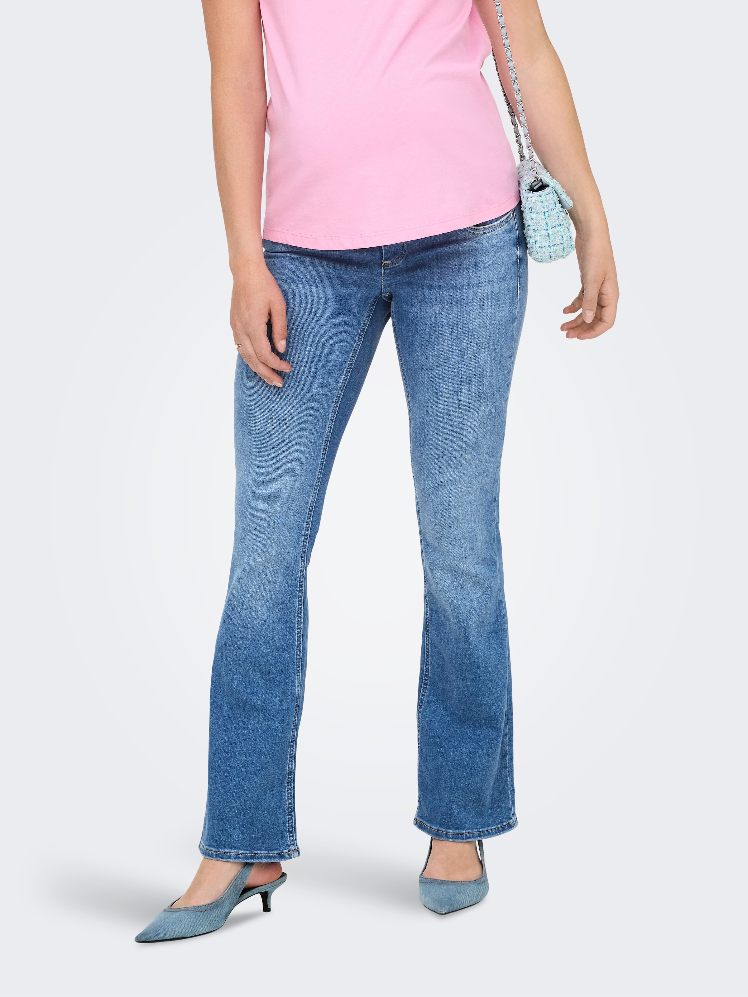 ONLY MATERNITY Umstandsjeans "OLMBLUSH MID FLARED REA1319 NOOS" günstig online kaufen