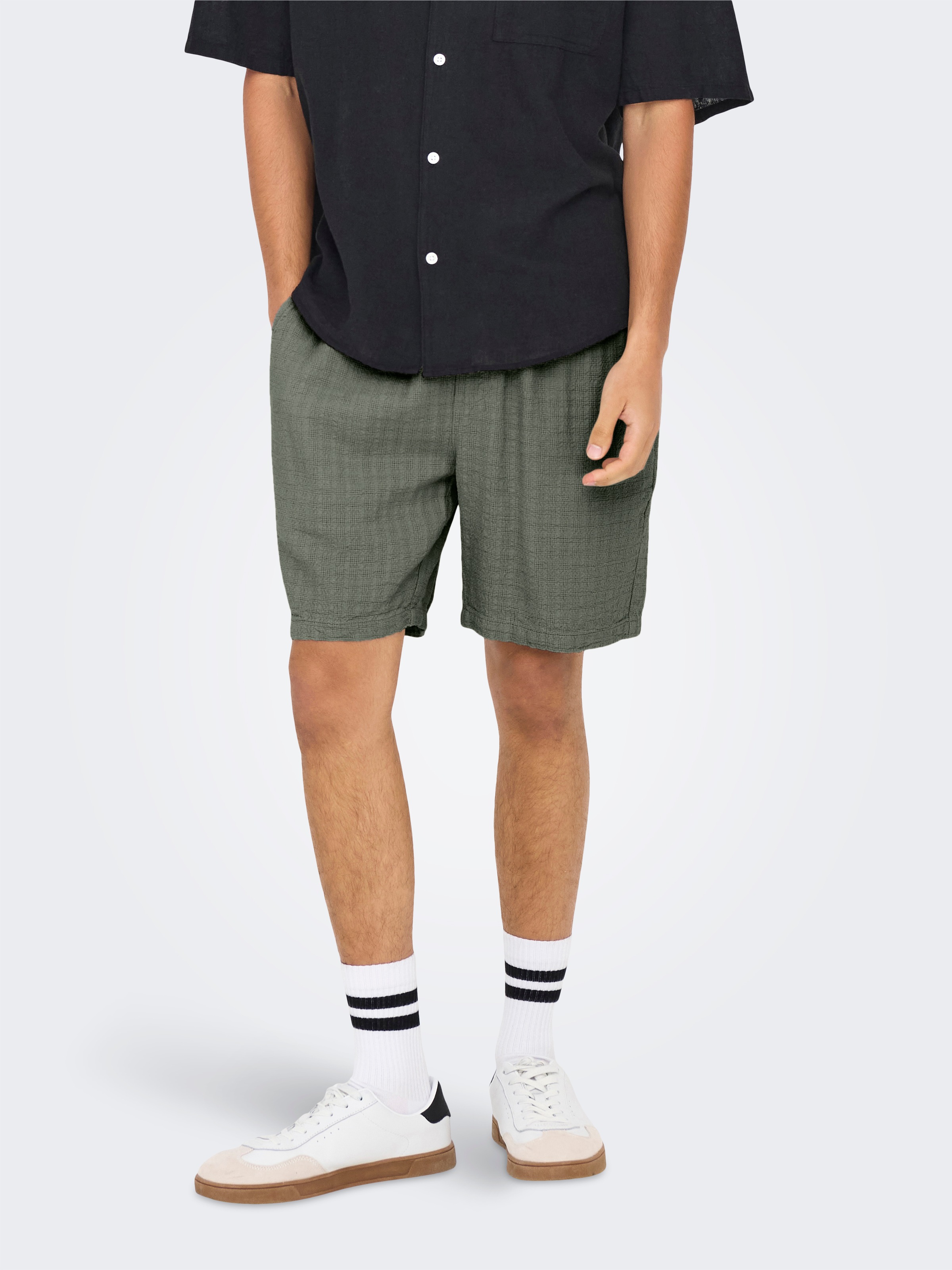 ONLY & SONS "ONSTEL LINEN LATHAM 0257 SHORTS" günstig online kaufen