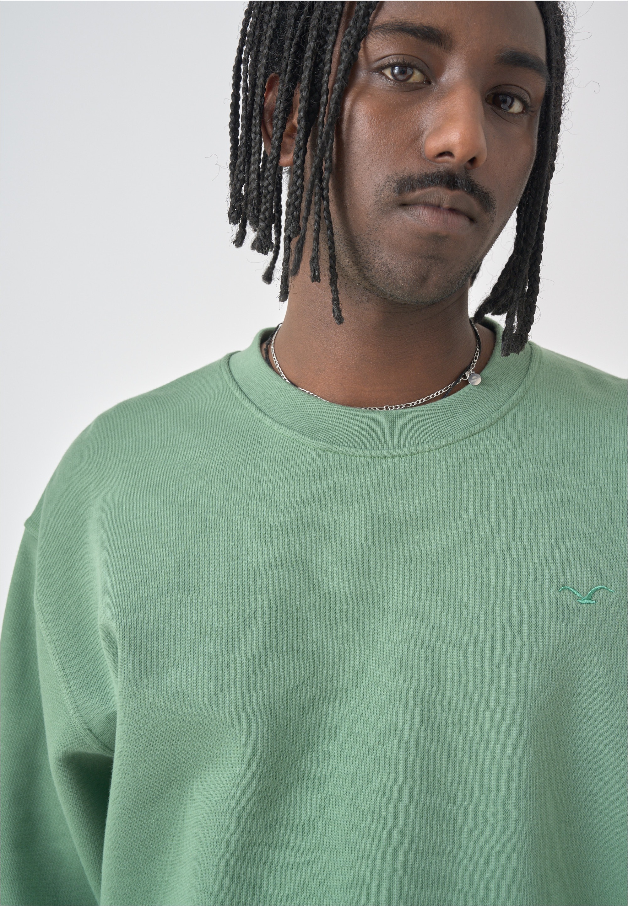 Cleptomanicx Sweatshirt »Ligull Boxy«, mit kleiner Möwenstickerei