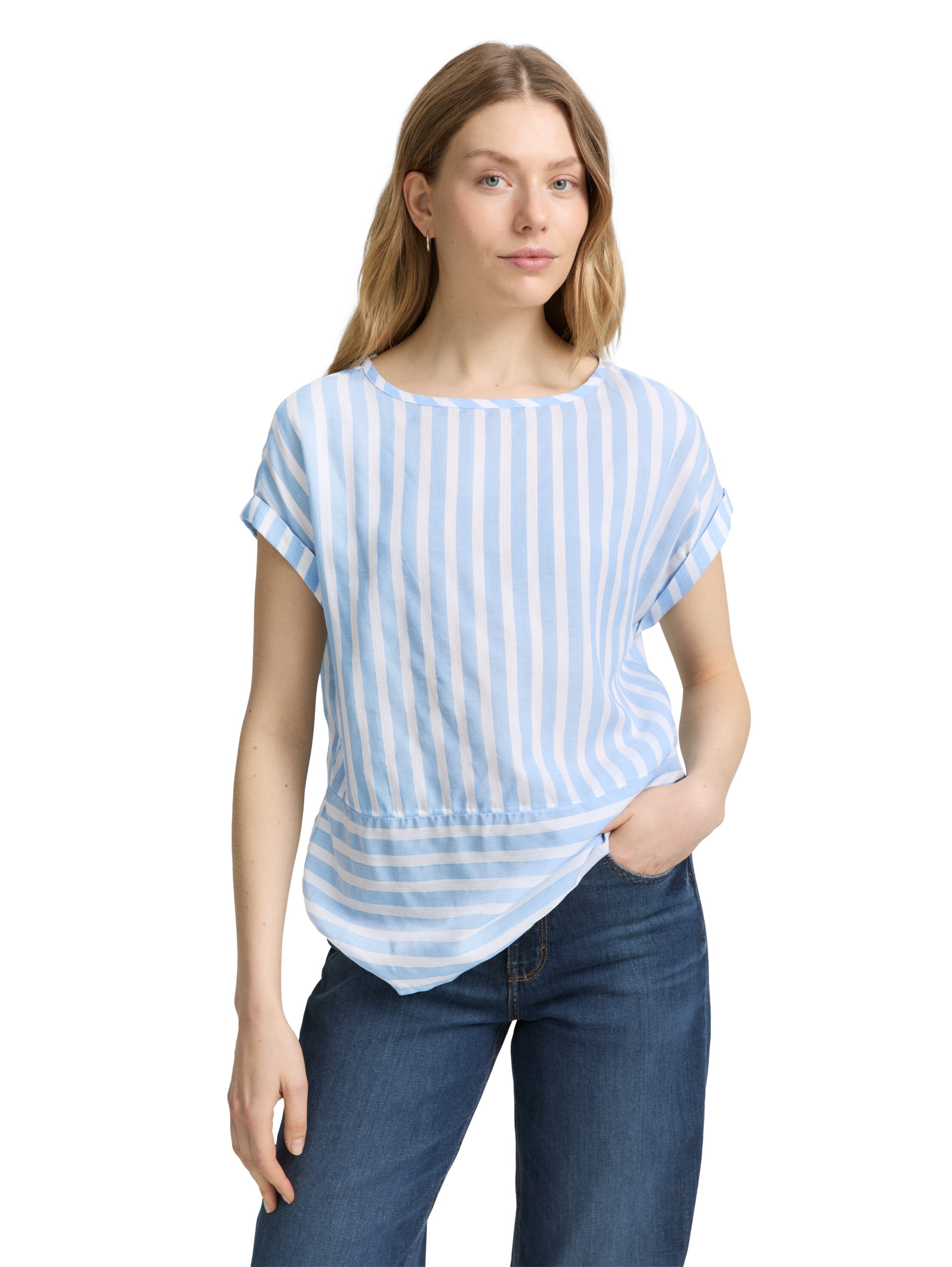 TOM TAILOR Shirtbluse, mit Streifen Muster günstig online kaufen