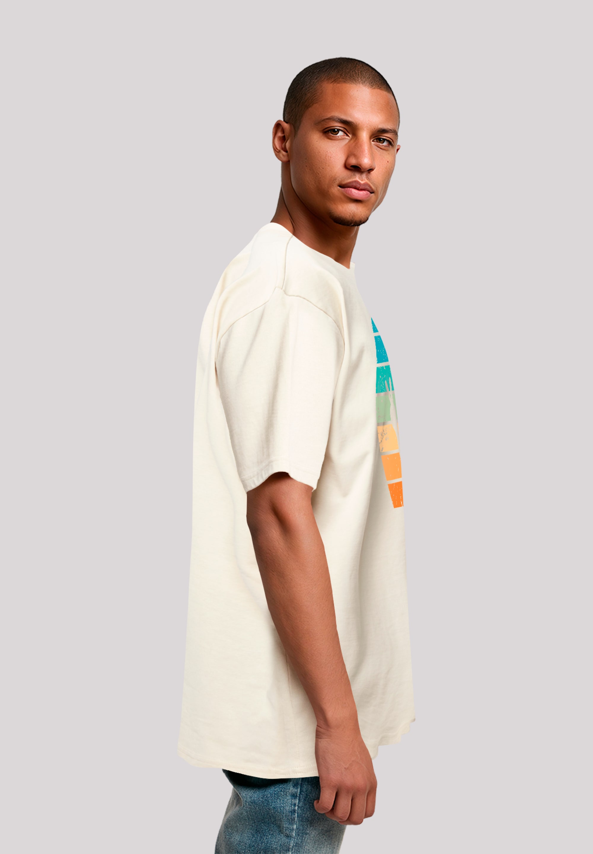 F4NT4STIC T-Shirt »Alien Piece Sonnenuntergang«, Premium Qualität
