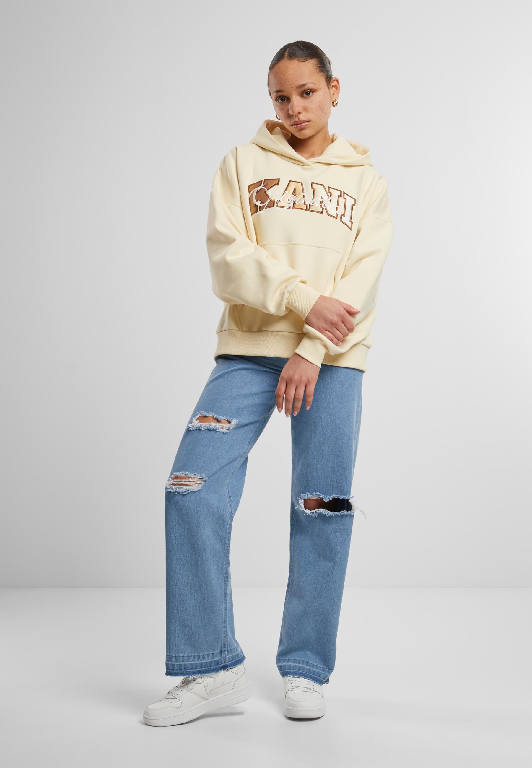Karl Kani Kapuzenpullover »Karl Kani Damen KW242-030-2 Karl Kani Serif Originator Os Hoodie«, (1 tlg.)